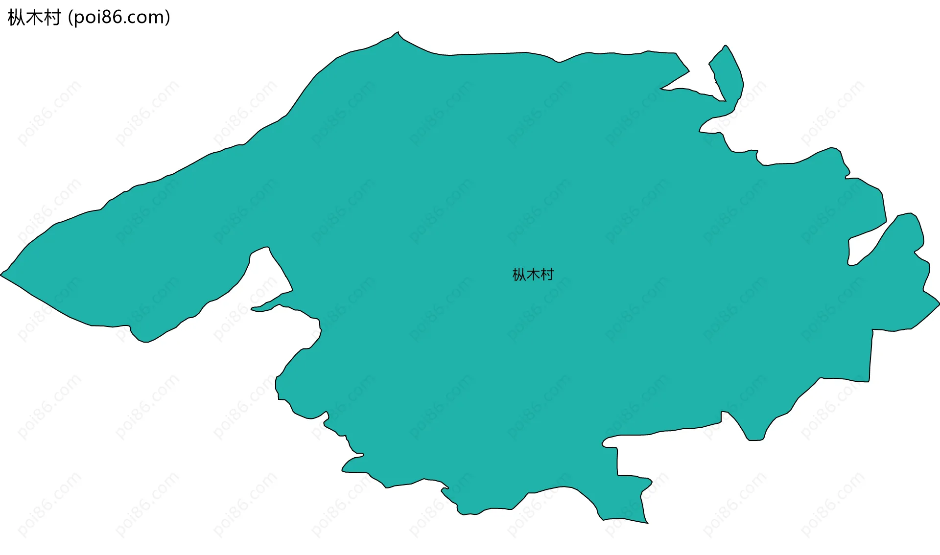 枞木村边界地图