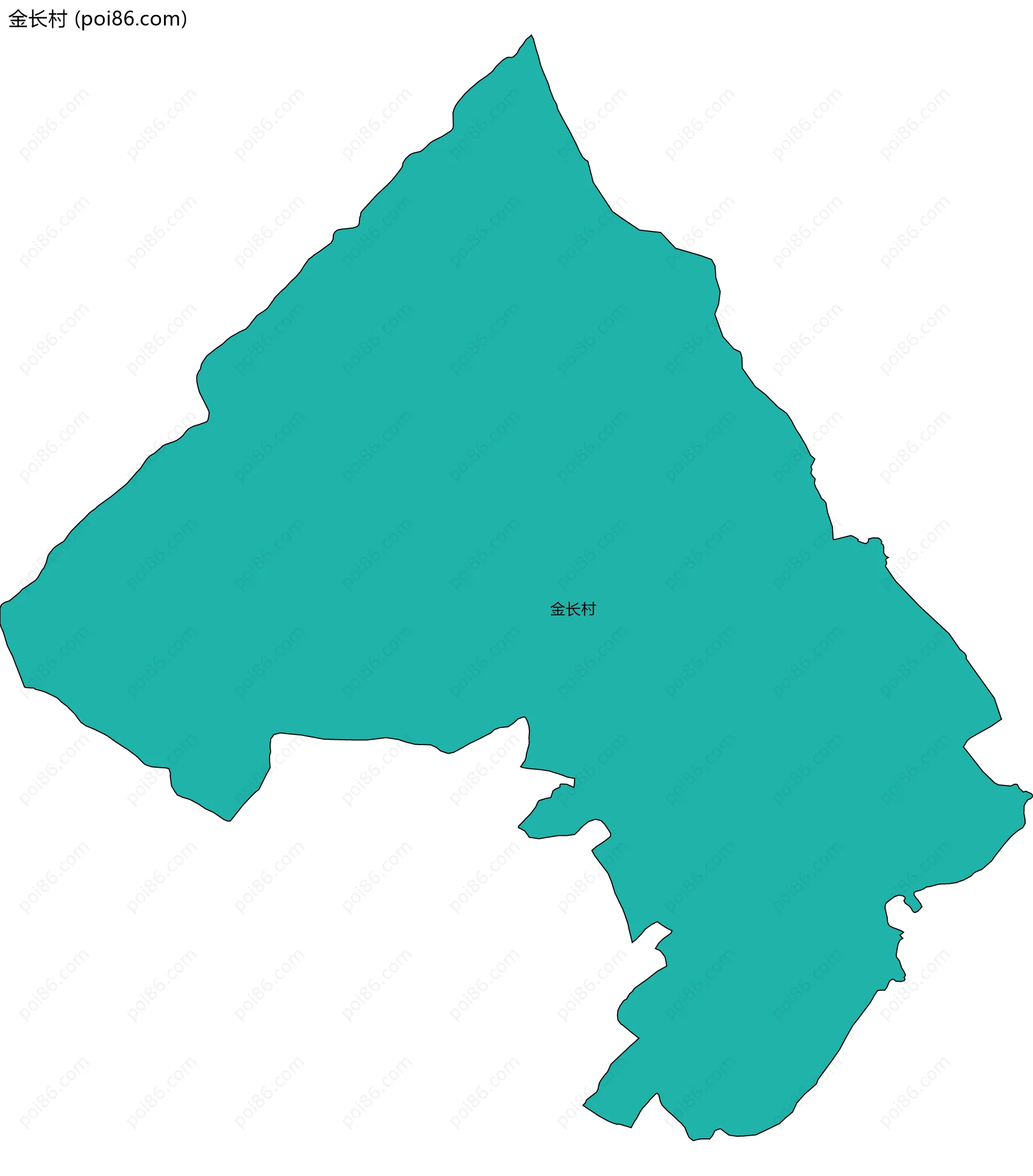 金长村边界地图