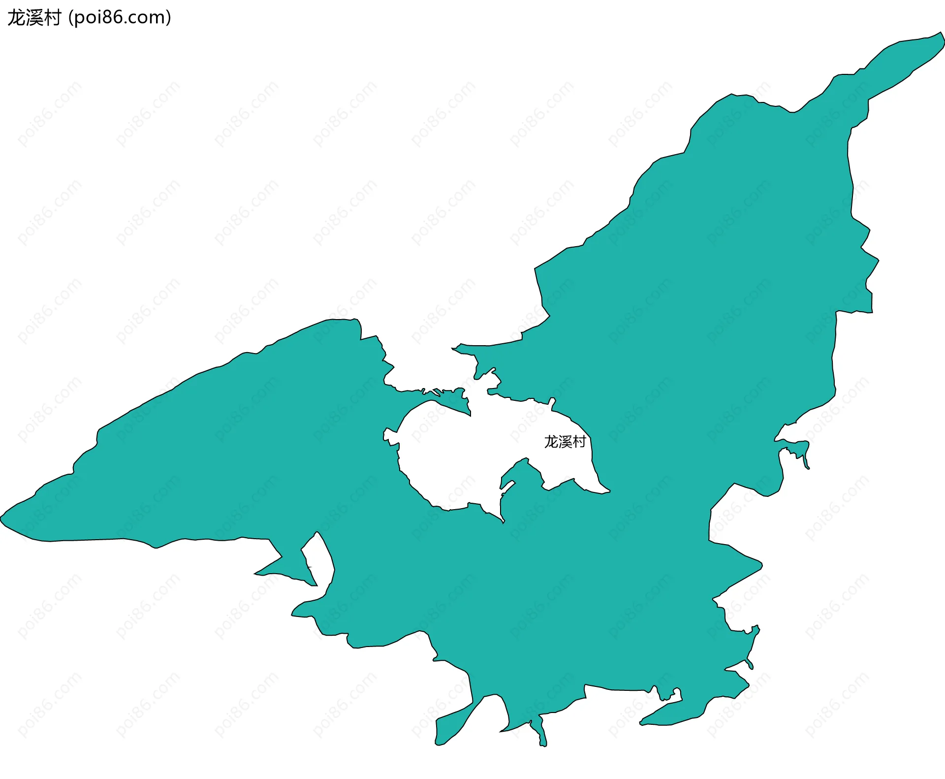 龙溪村边界地图