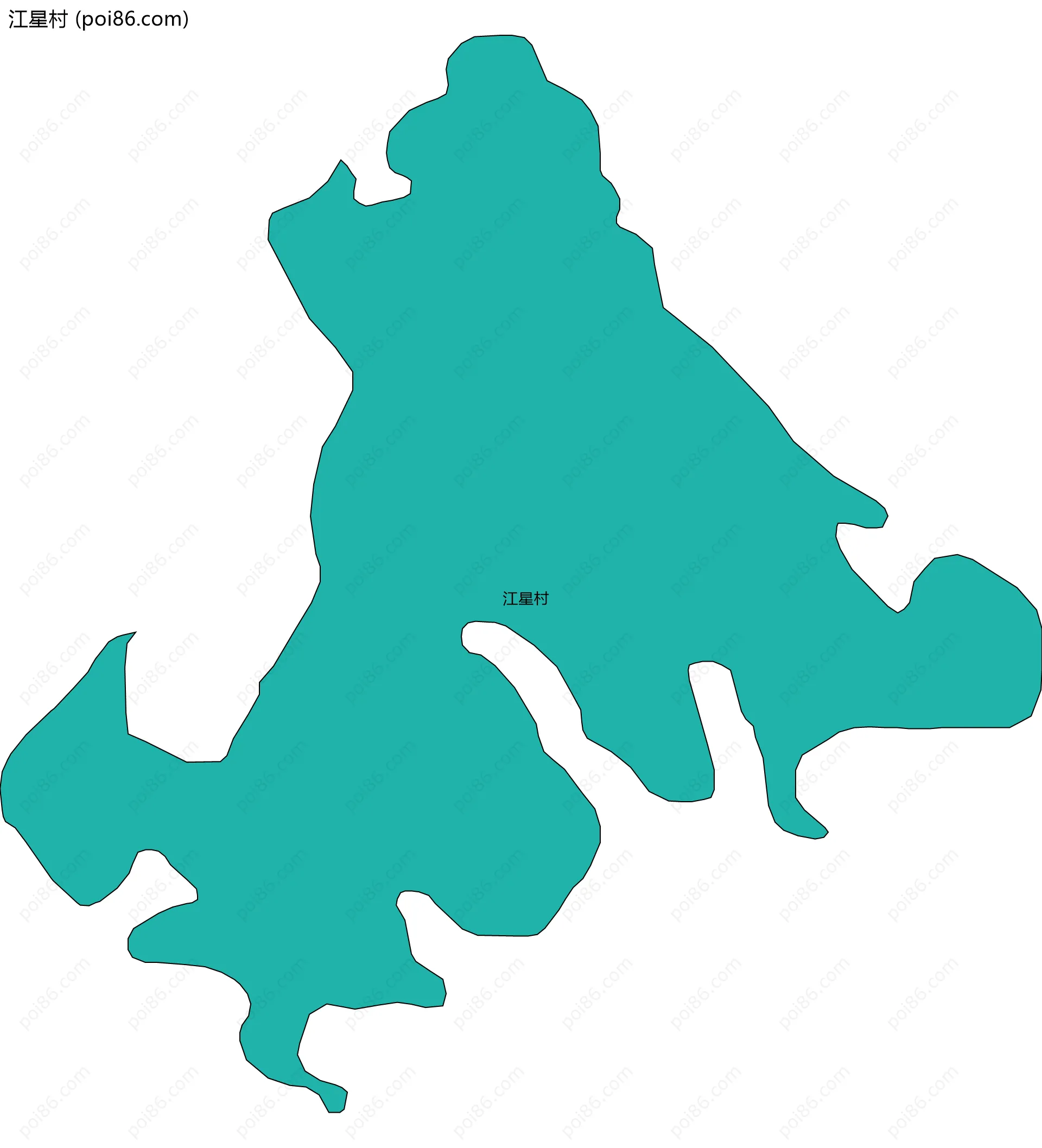 江星村边界地图