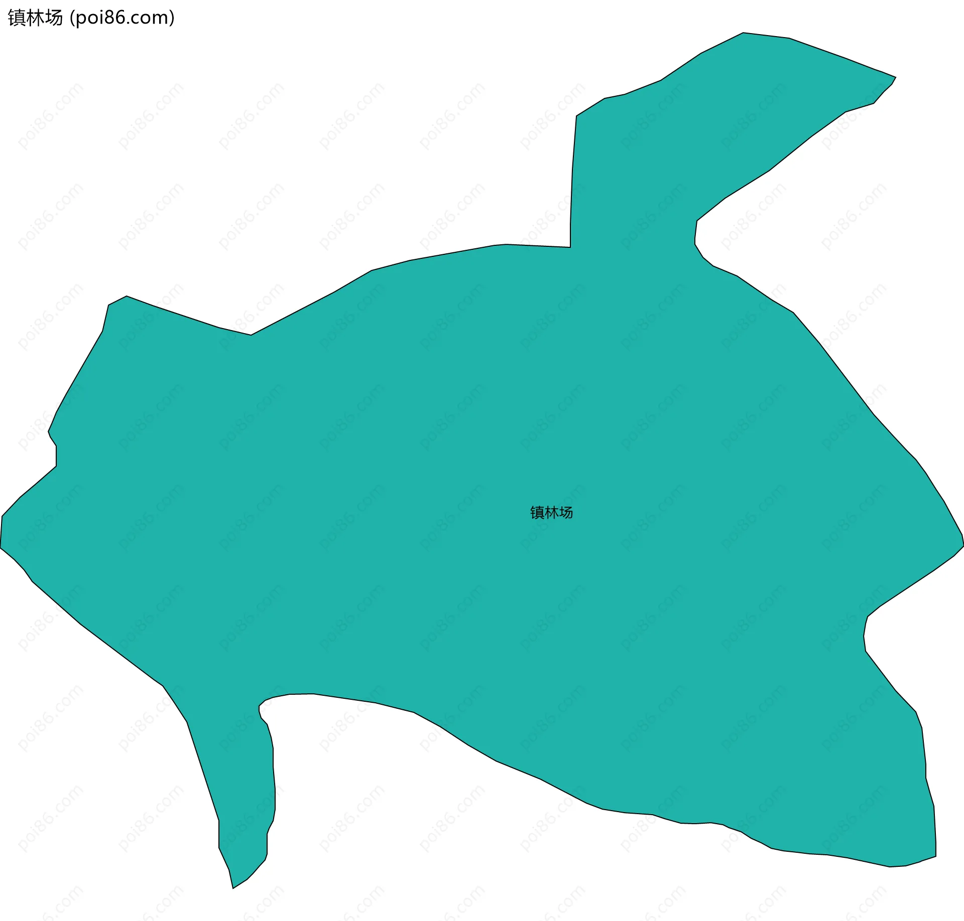 镇林场边界地图