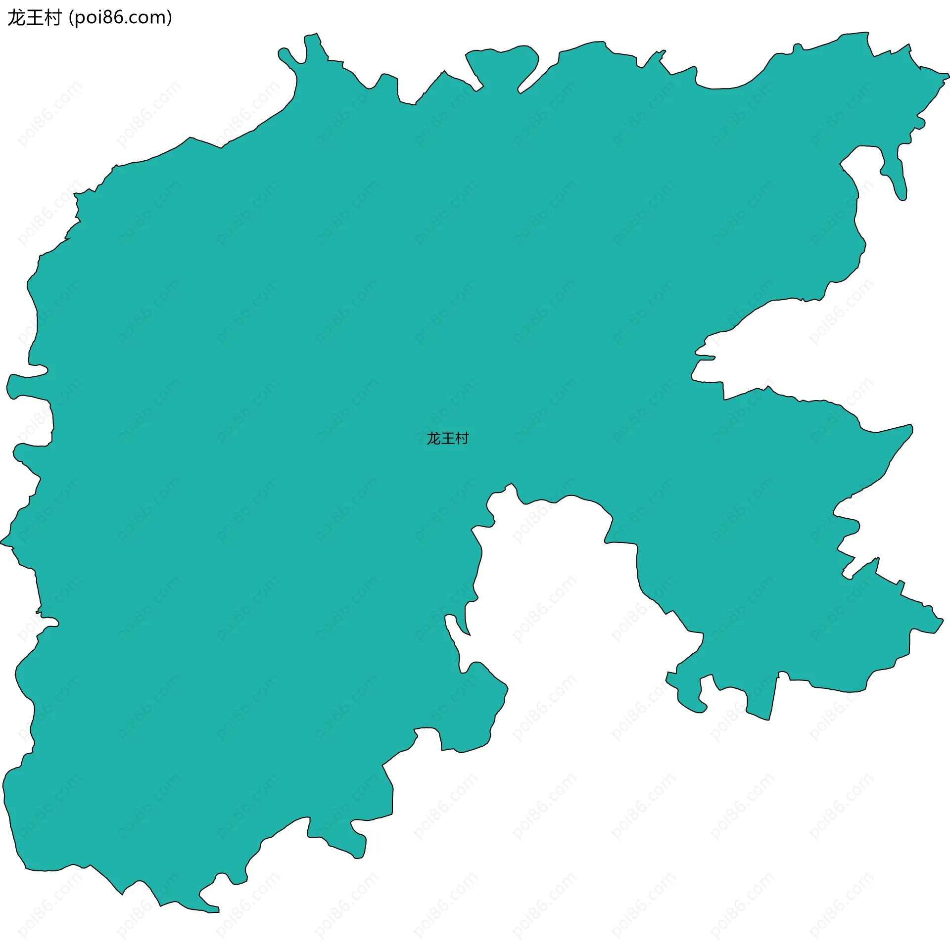 龙王村边界地图