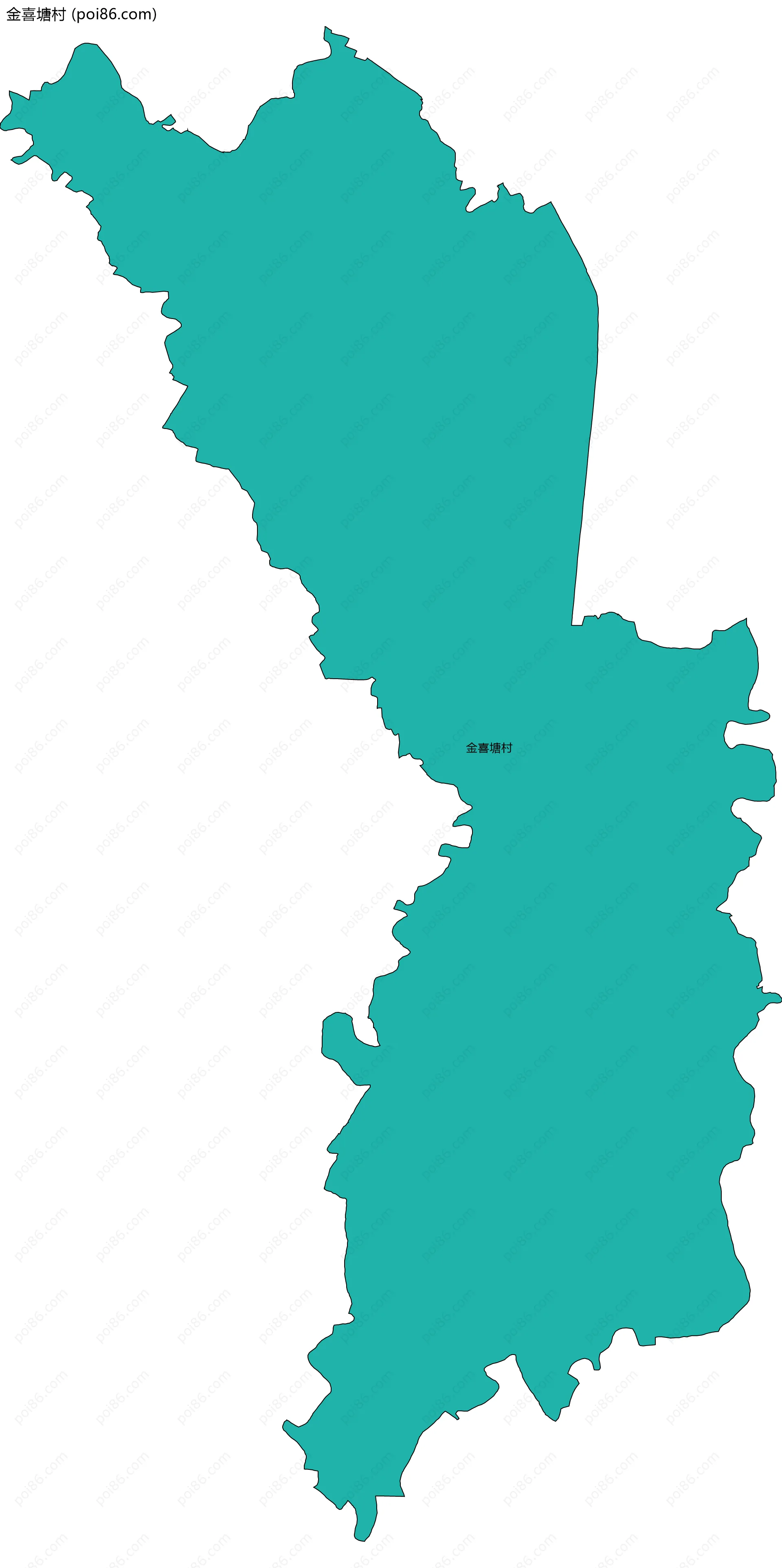 金喜塘村边界地图