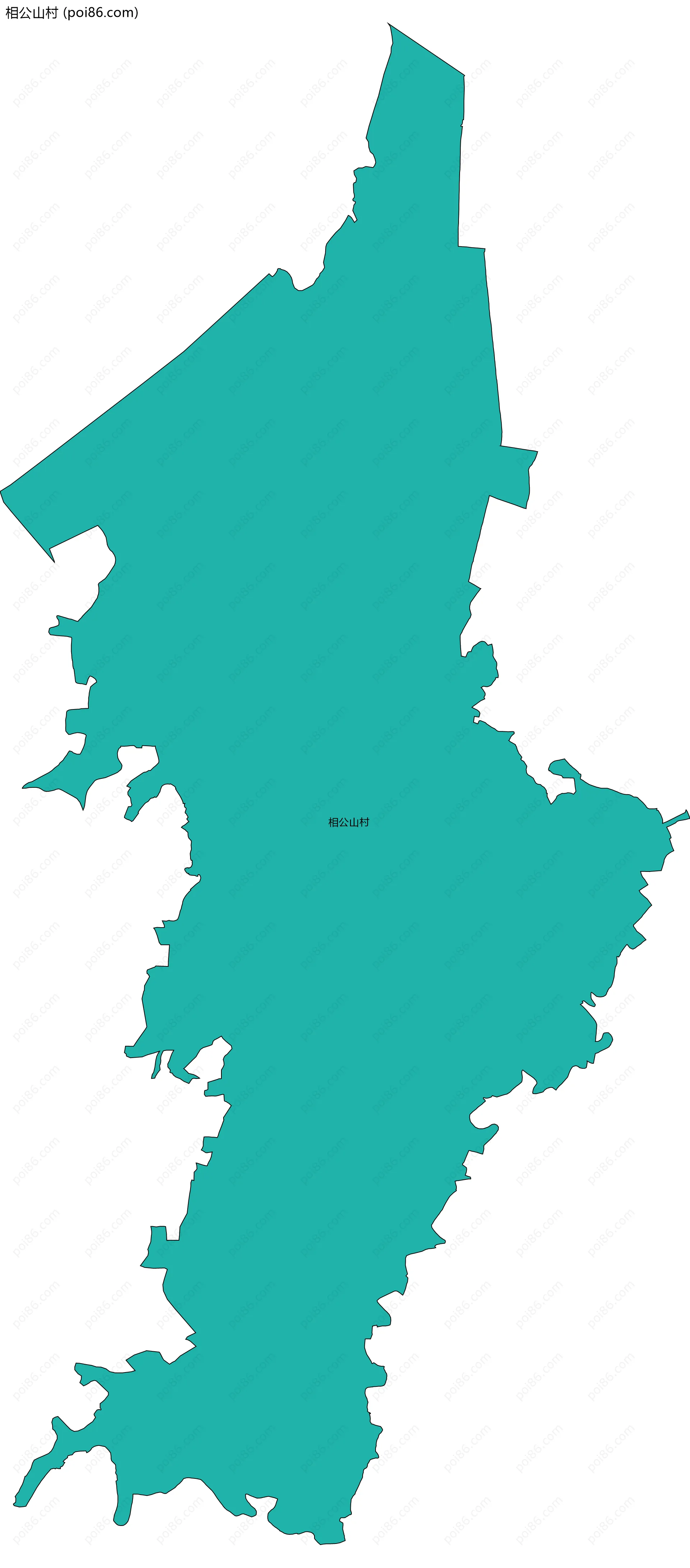 相公山村边界地图