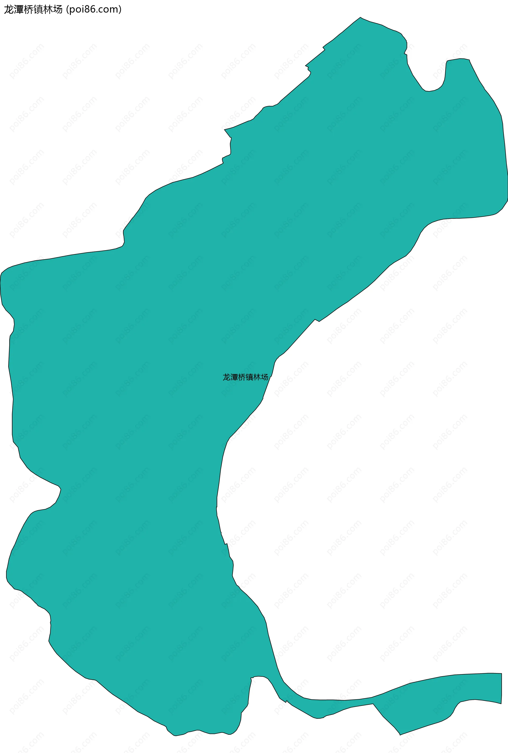 龙潭桥镇林场边界地图