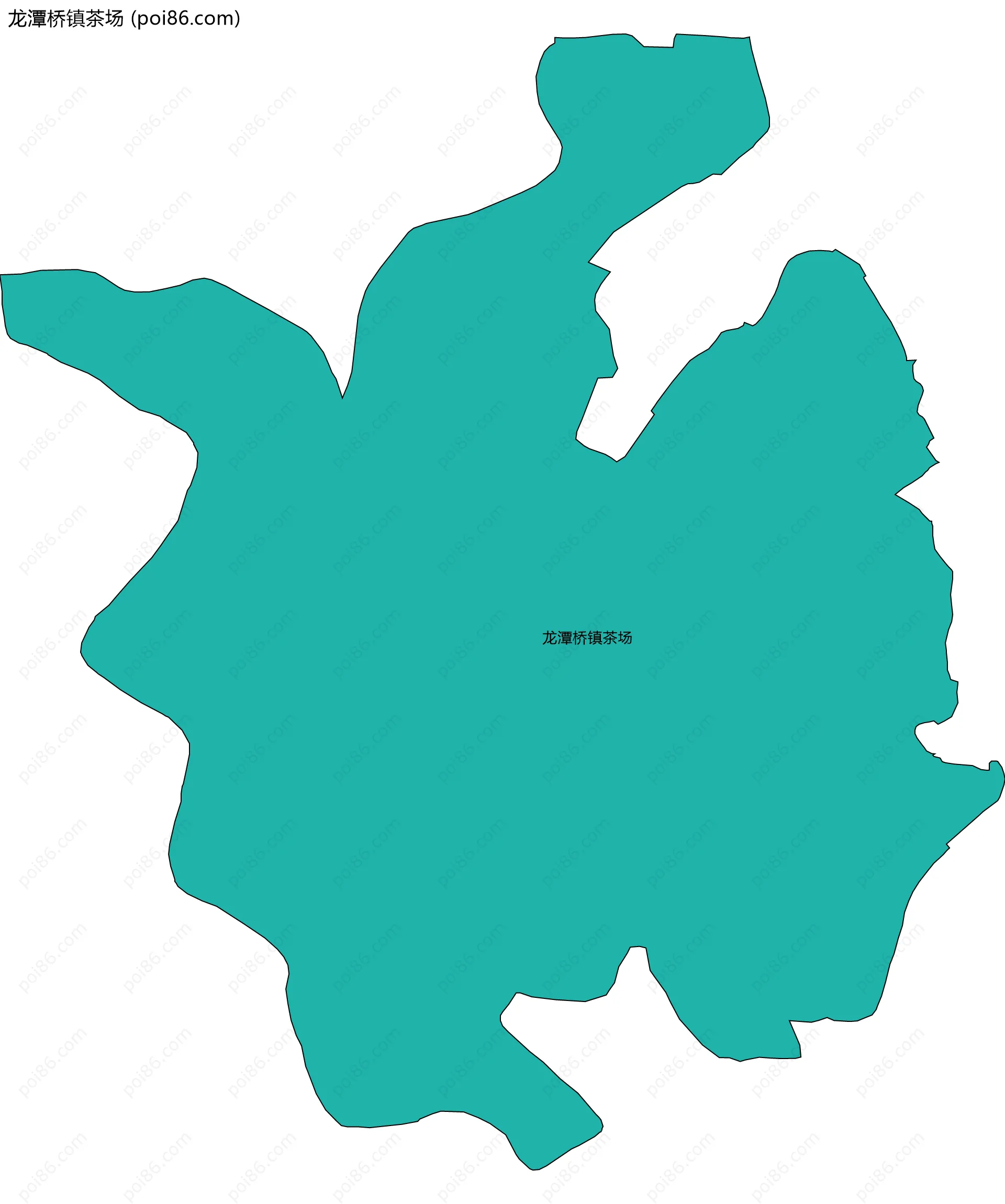 龙潭桥镇茶场边界地图
