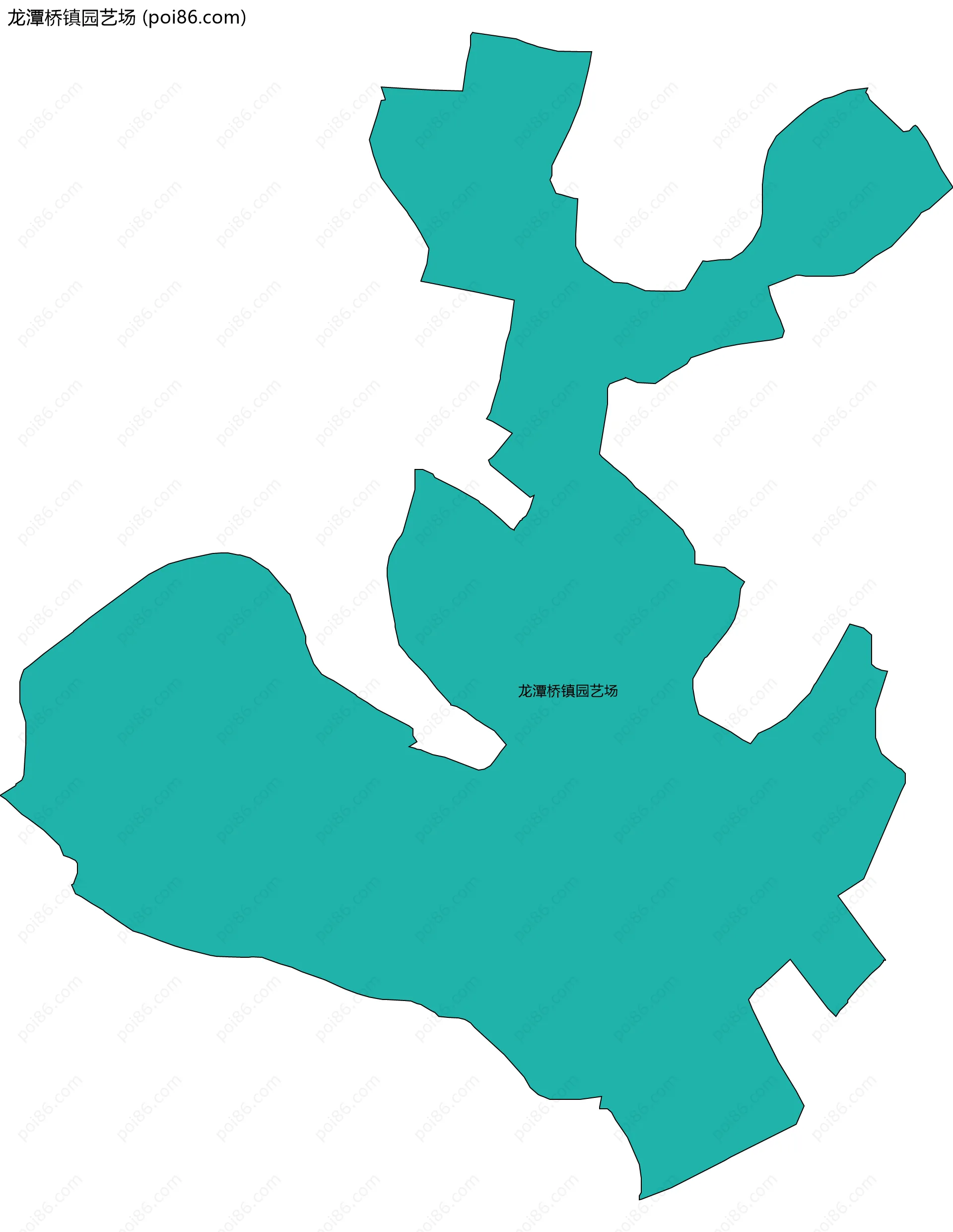 龙潭桥镇园艺场边界地图