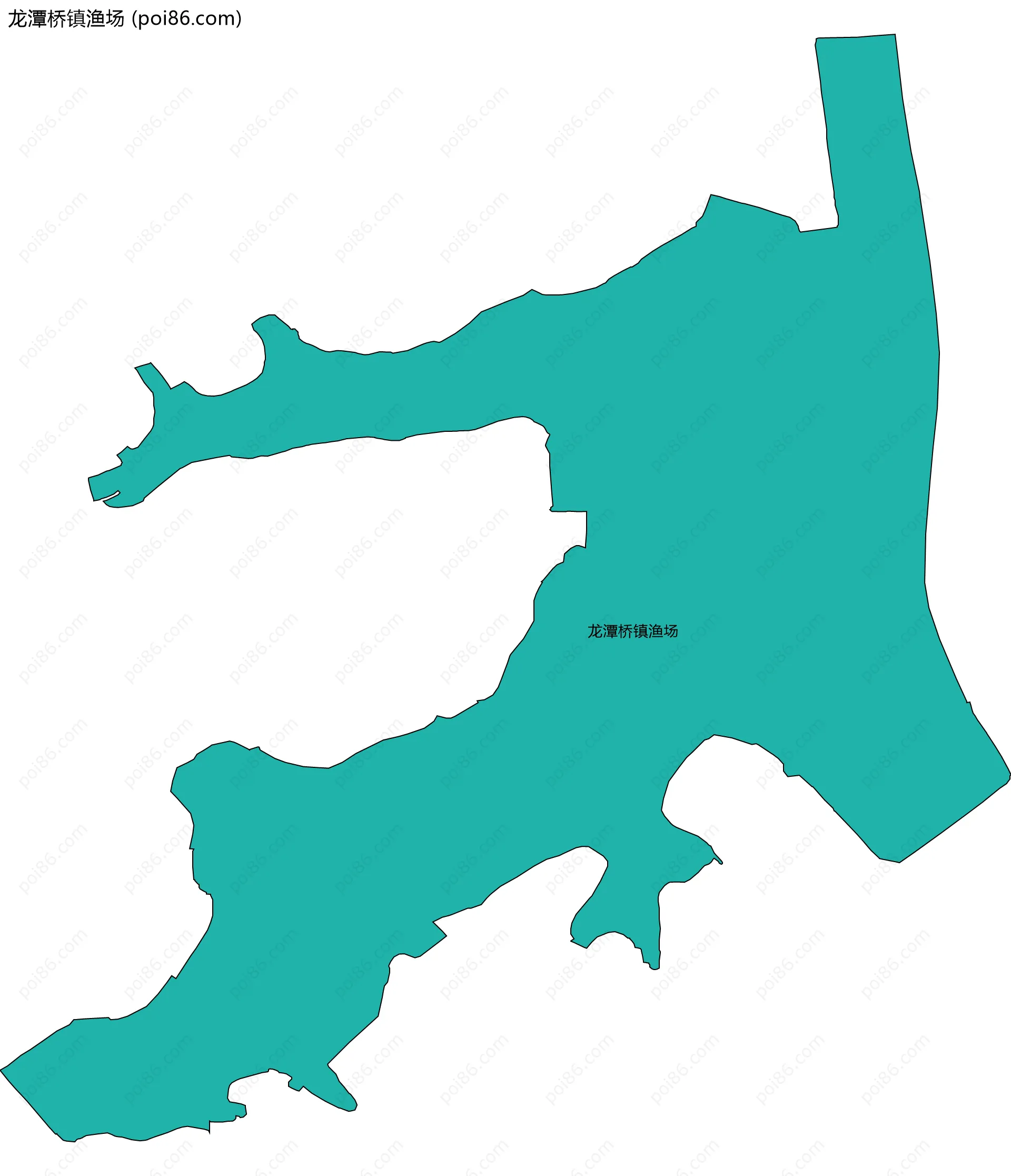 龙潭桥镇渔场边界地图