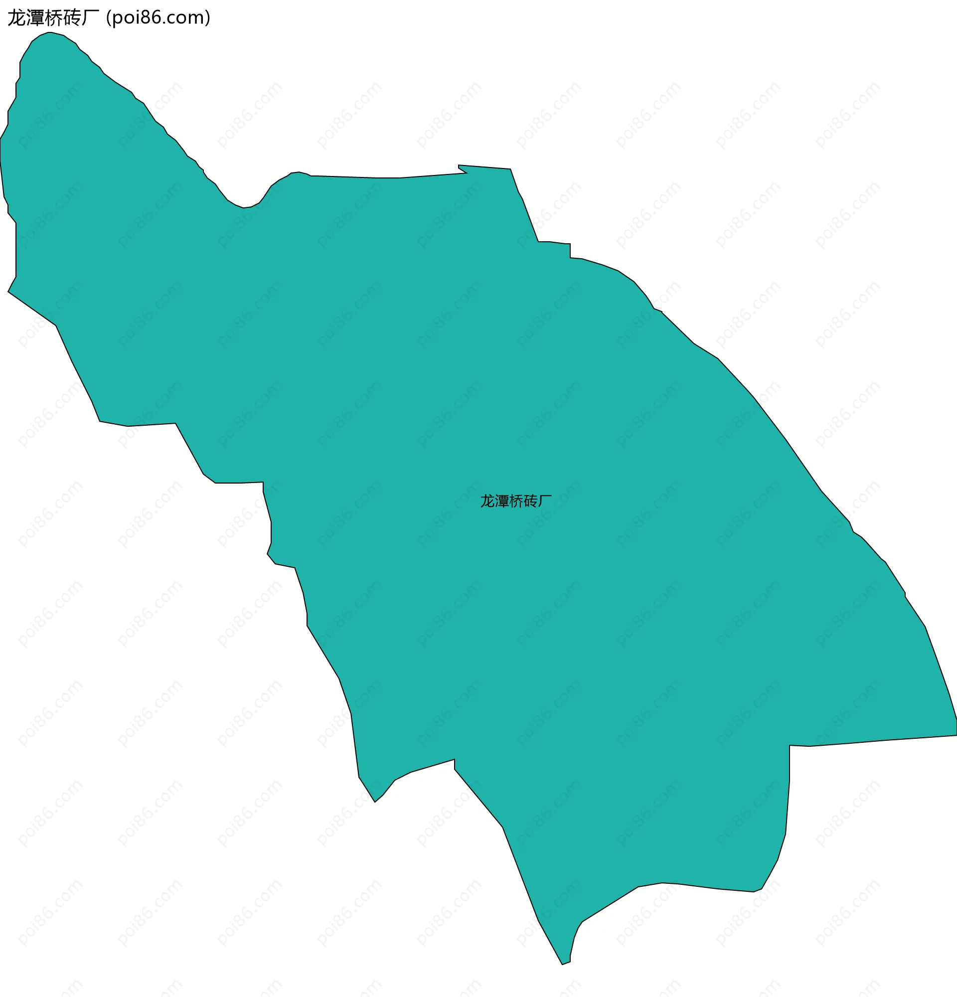 龙潭桥砖厂边界地图