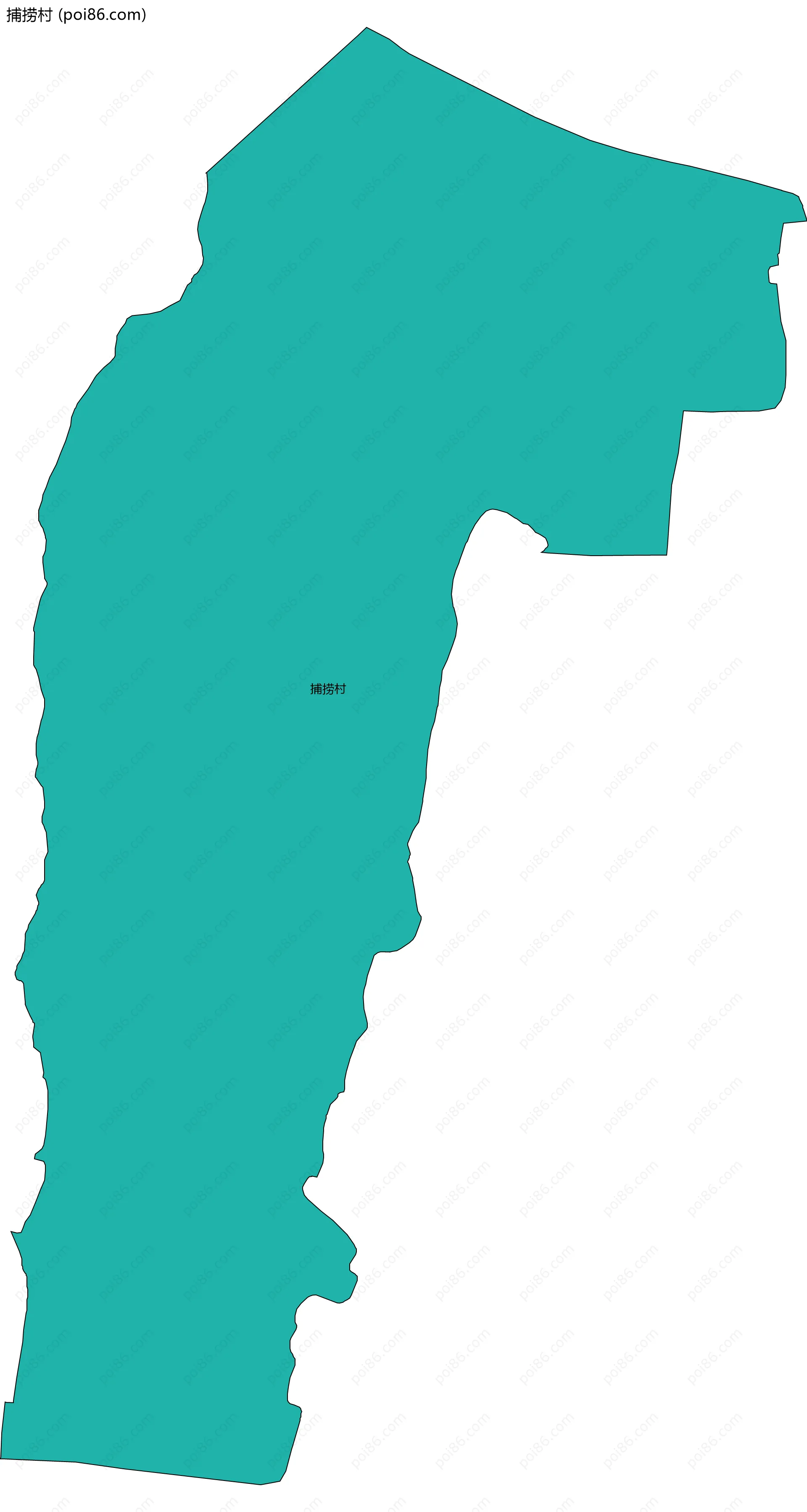 捕捞村边界地图