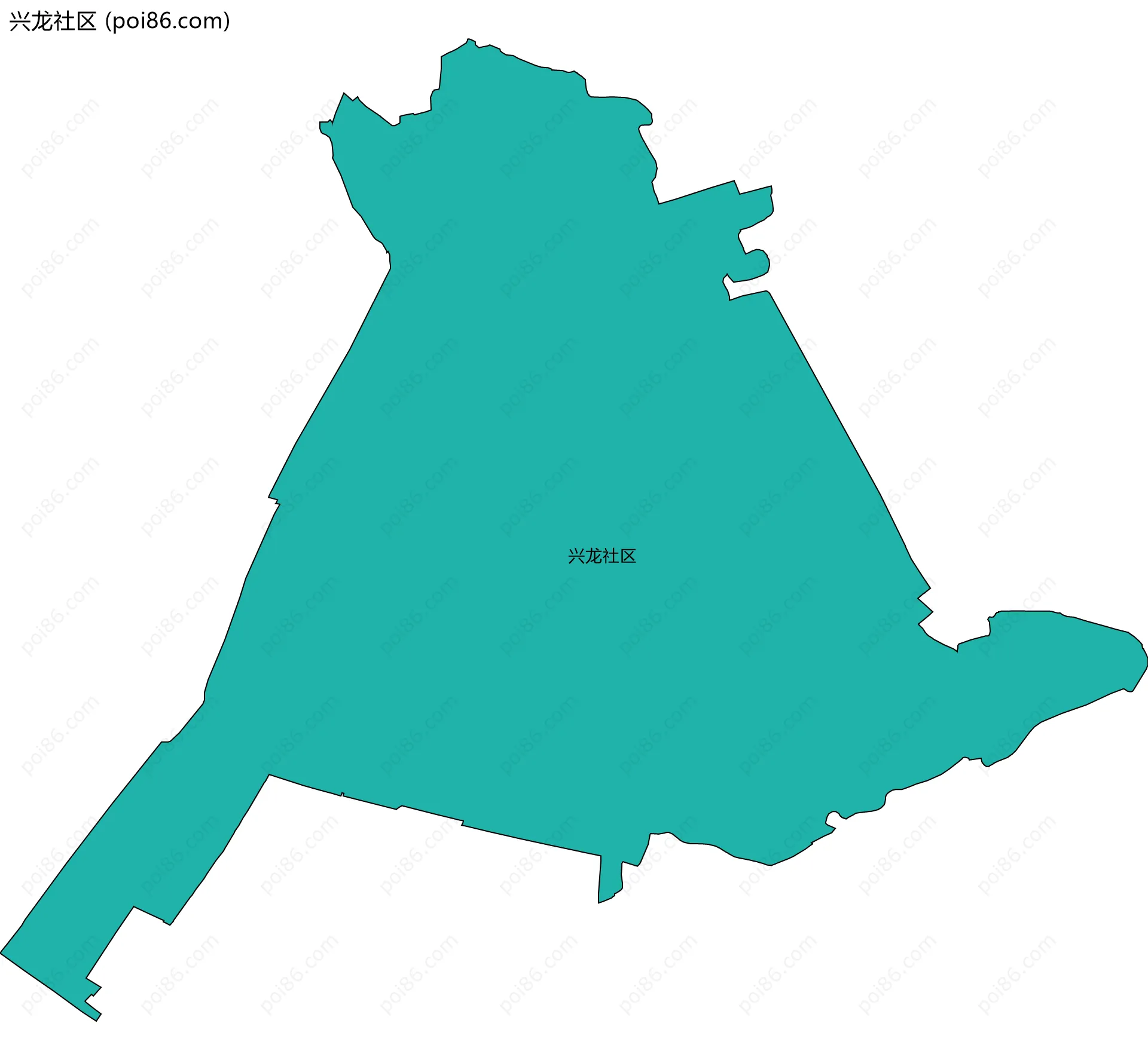 兴龙社区边界地图
