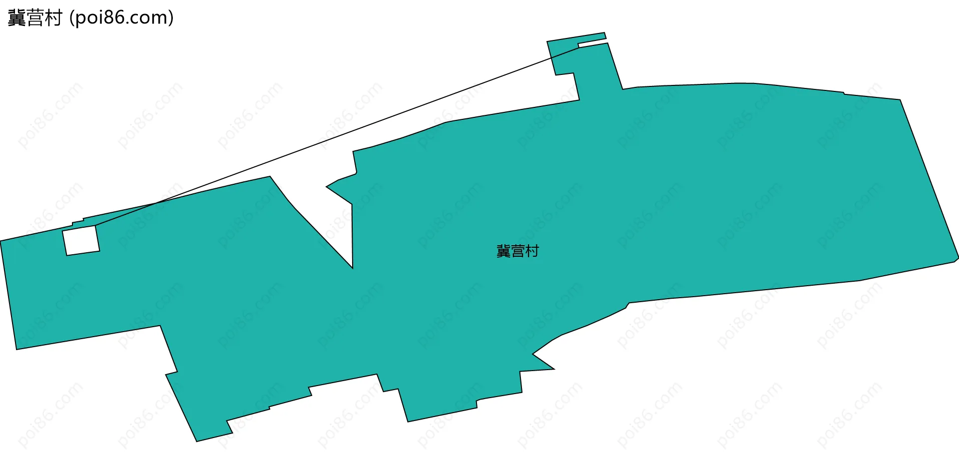 冀营村边界地图