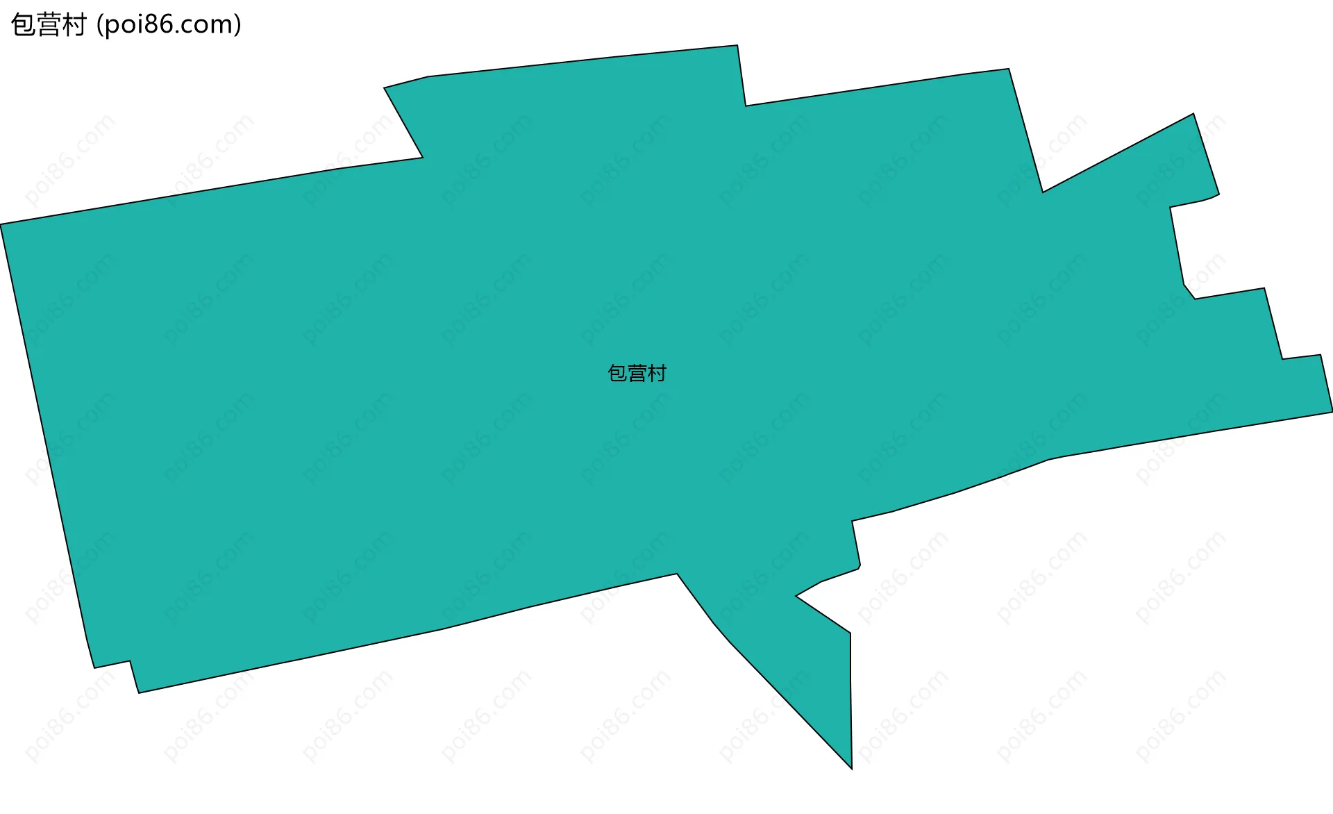 包营村边界地图
