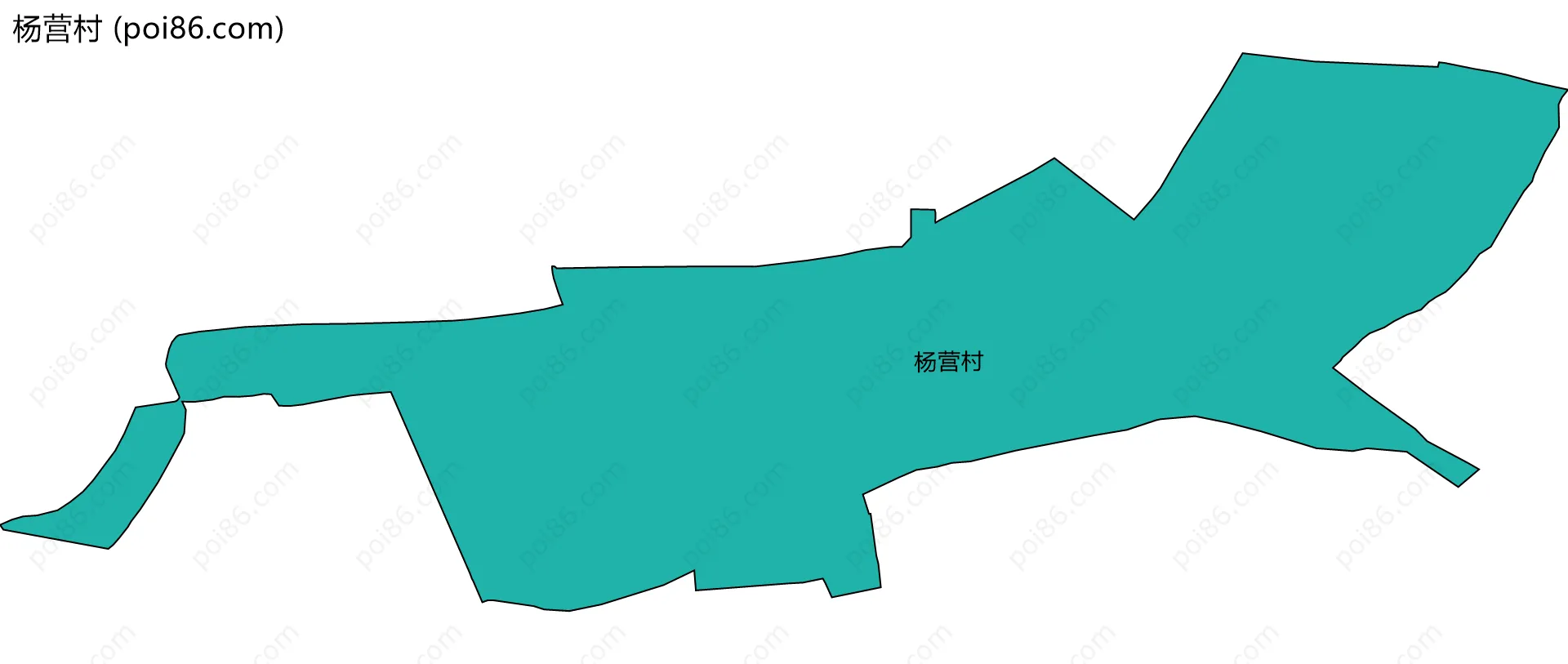 杨营村边界地图