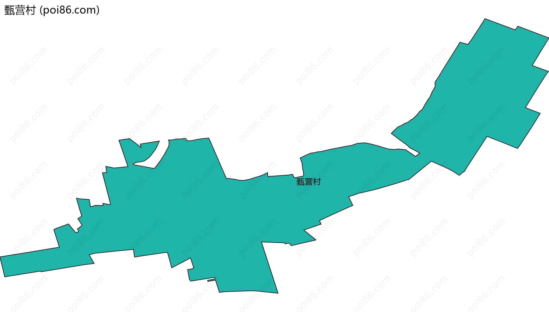甄营村边界地图