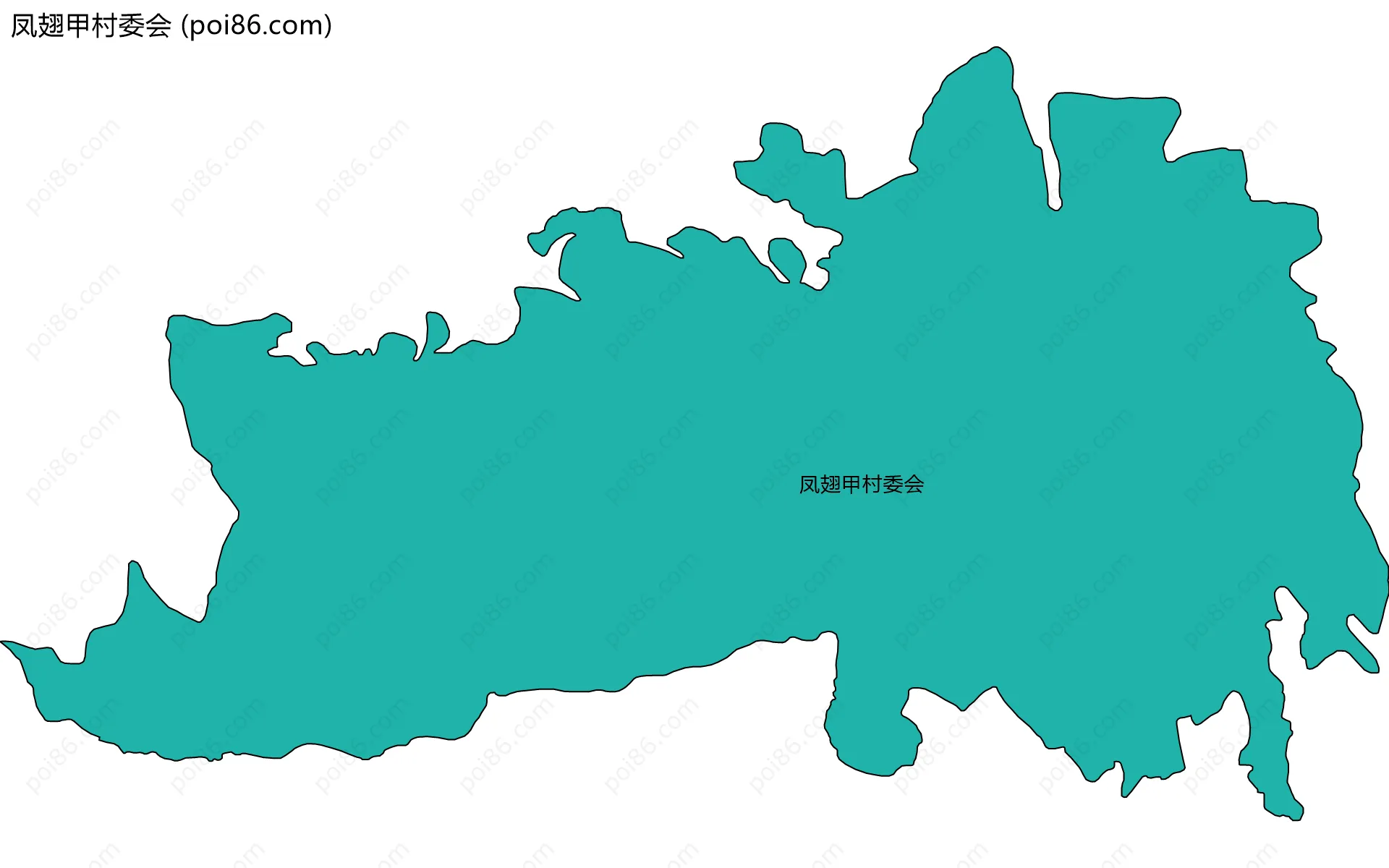凤翅甲村委会边界地图