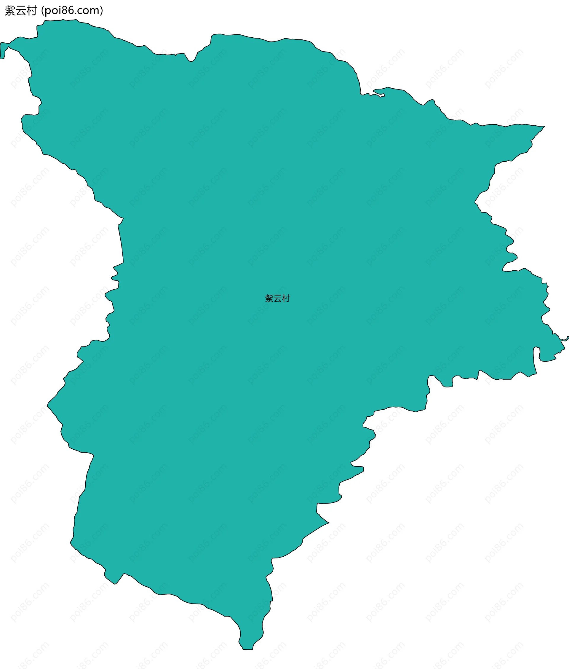 紫云村边界地图