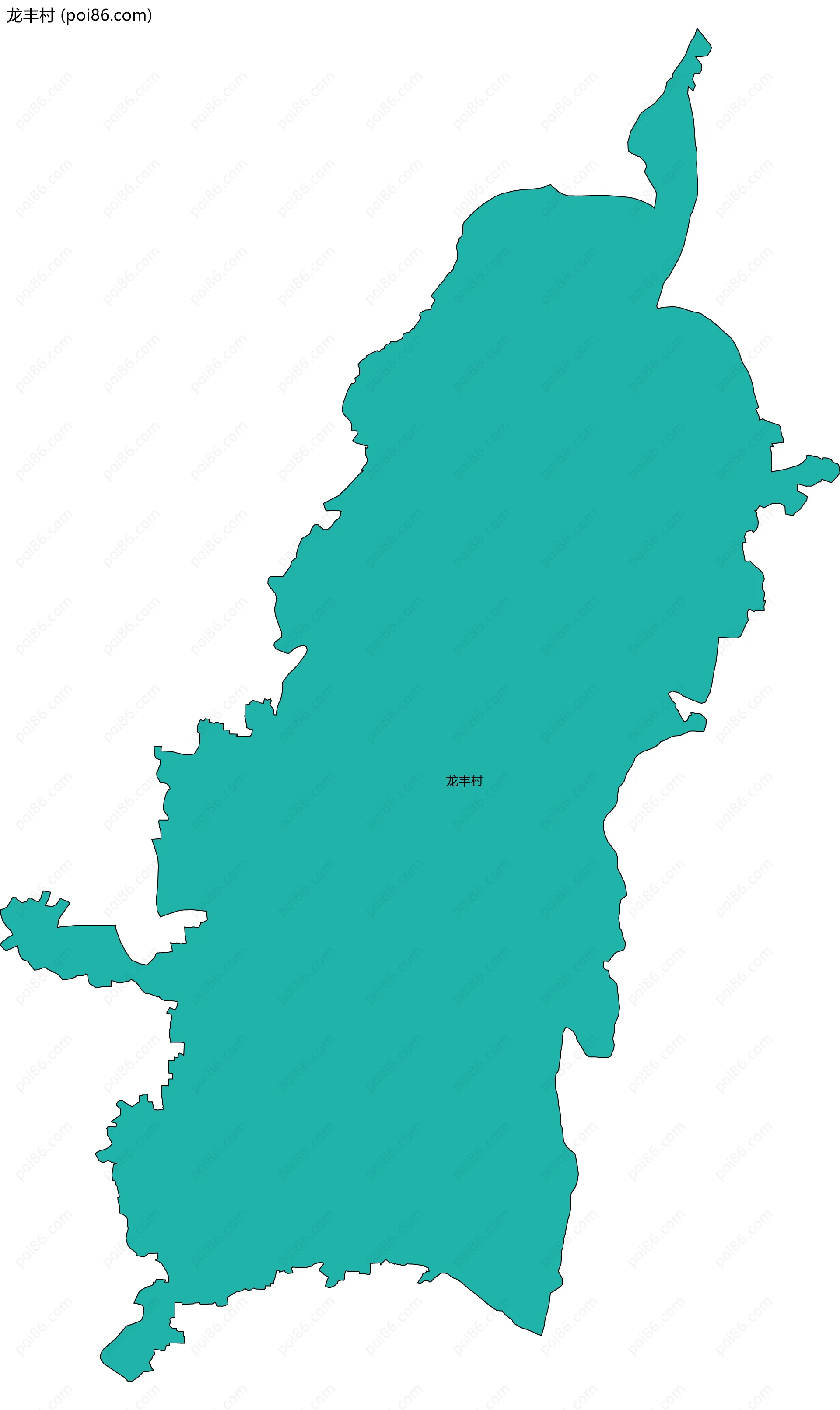 龙丰村边界地图