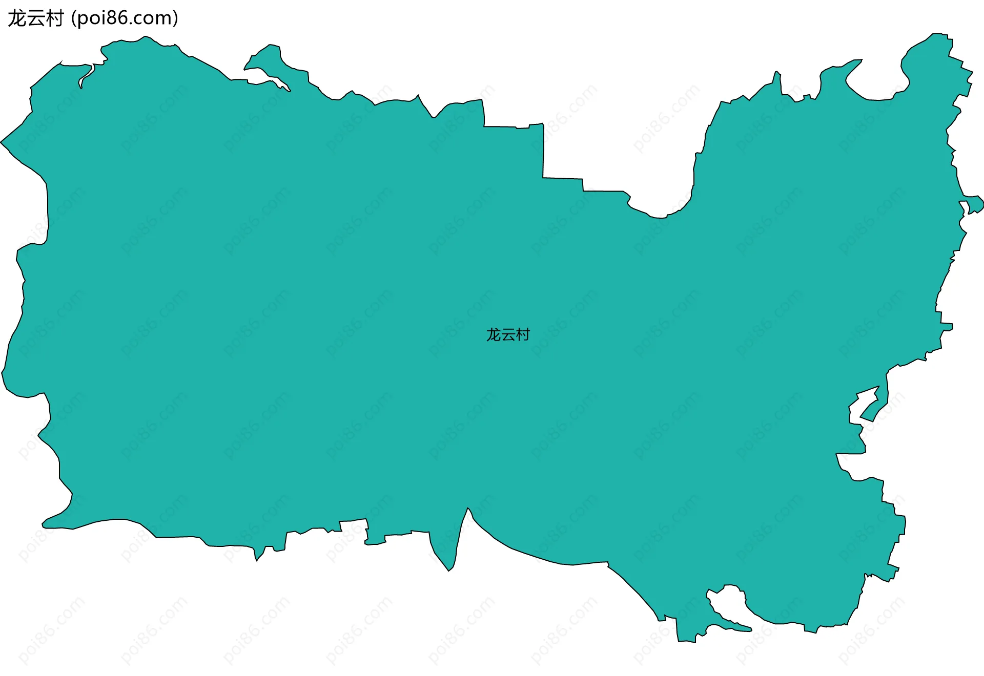 龙云村边界地图