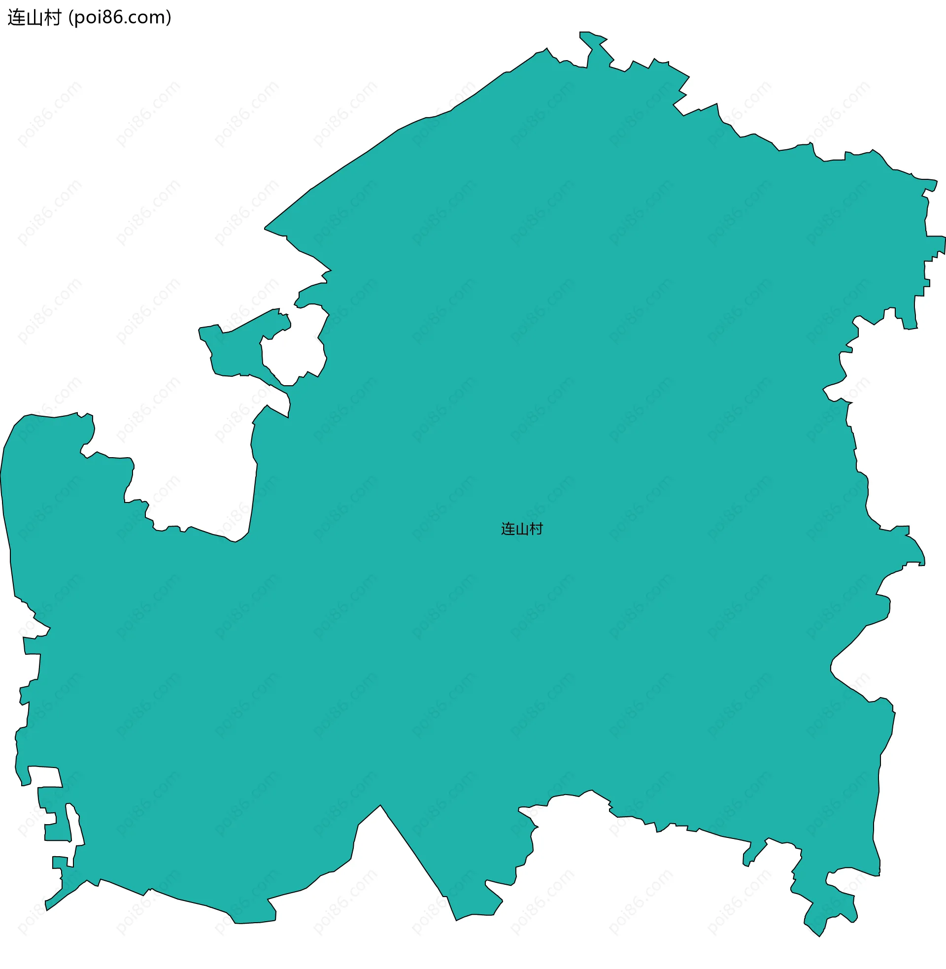 连山村边界地图