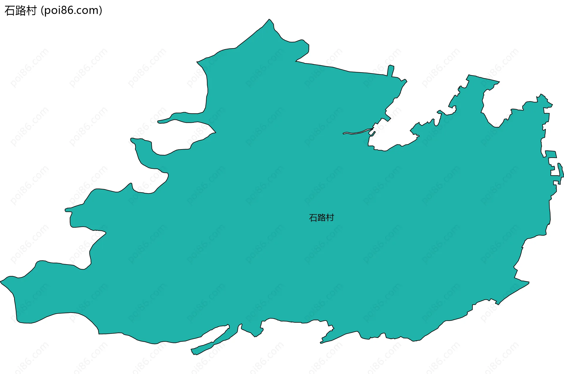 石路村边界地图