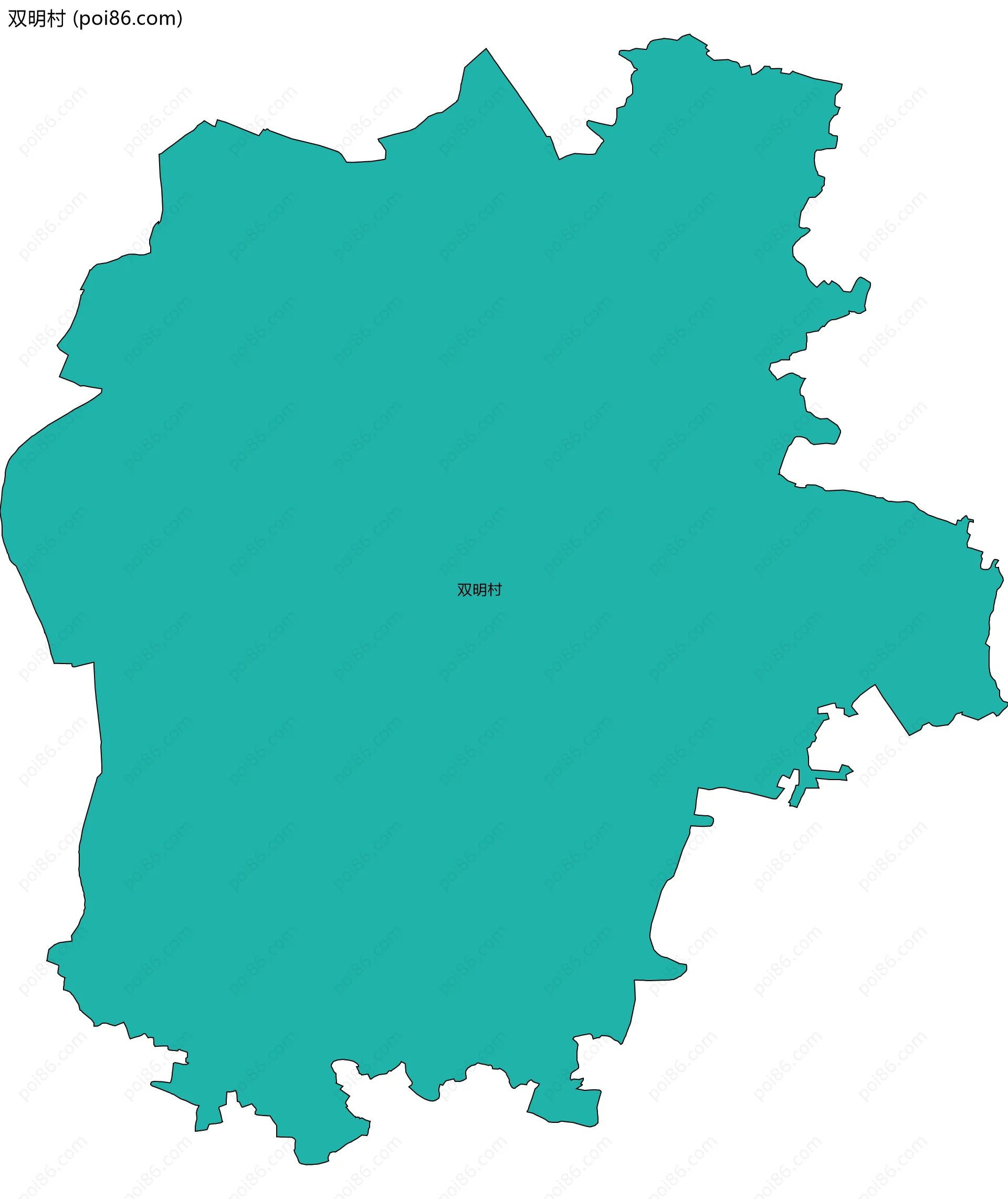 双明村边界地图