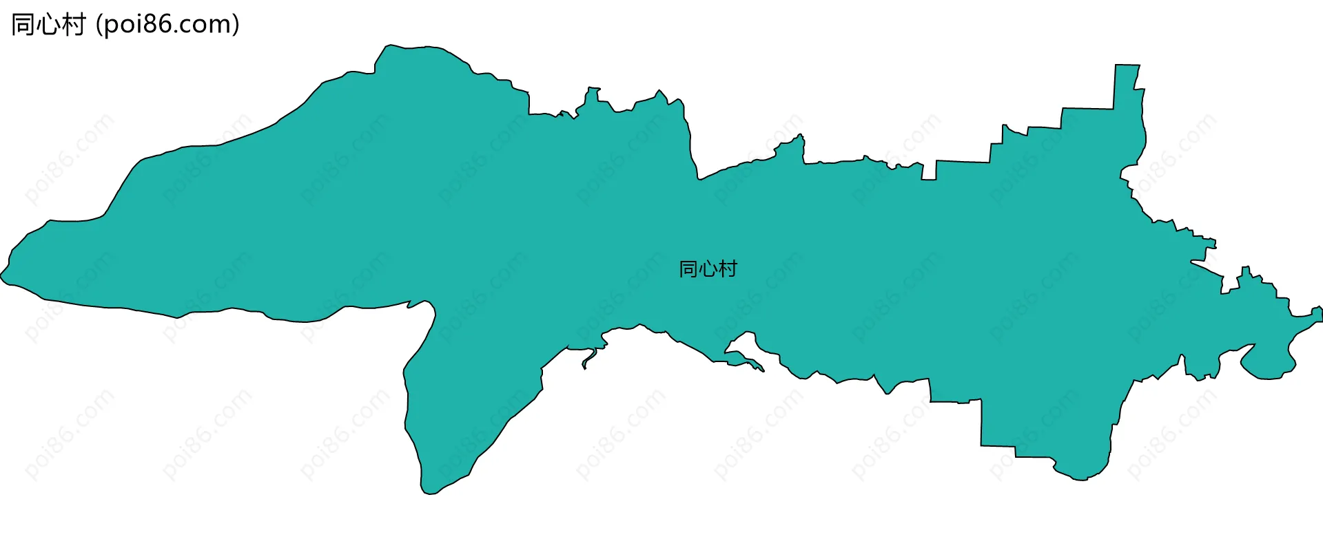 同心村边界地图