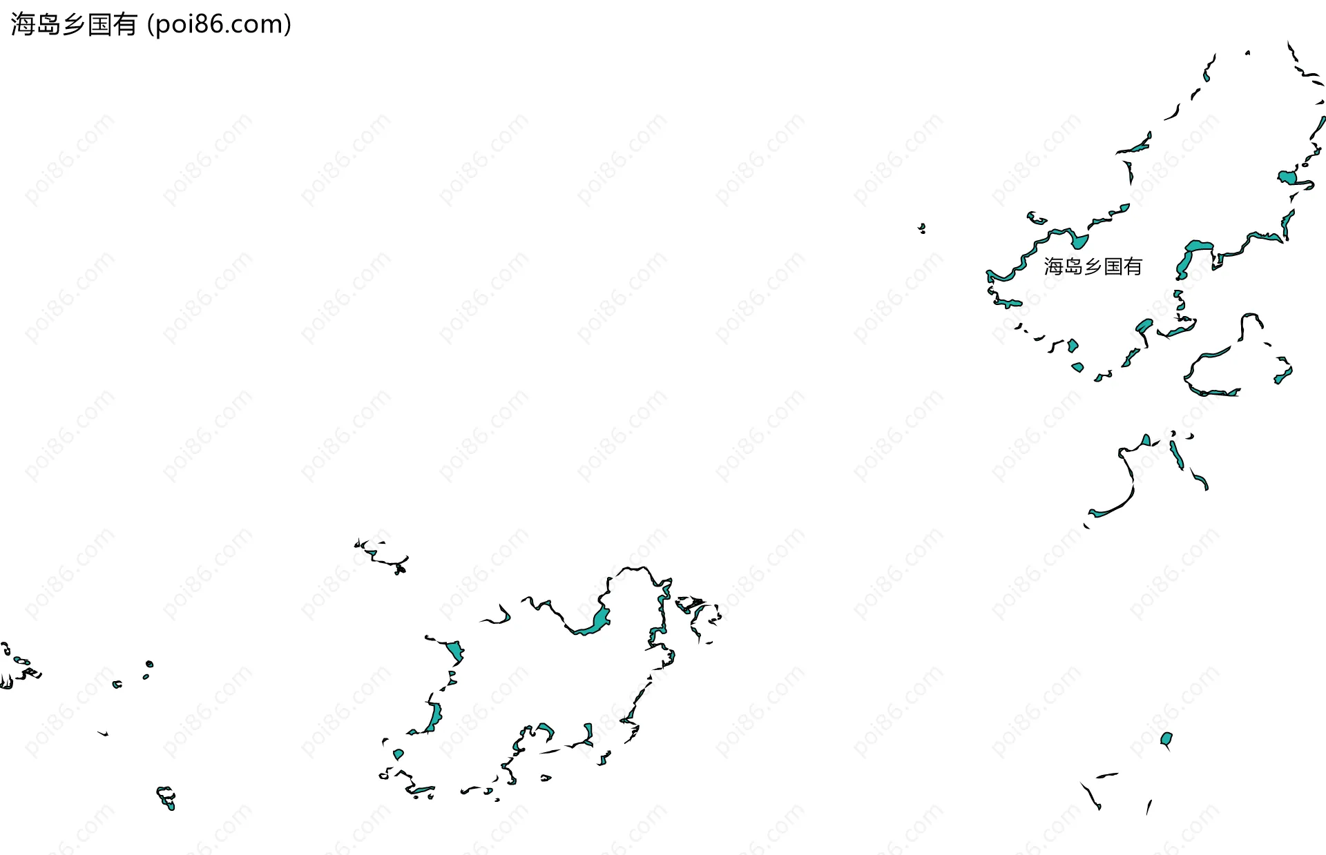 海岛乡国有边界地图