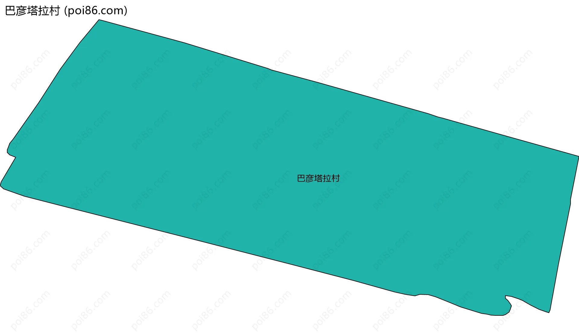 巴彦塔拉村边界地图