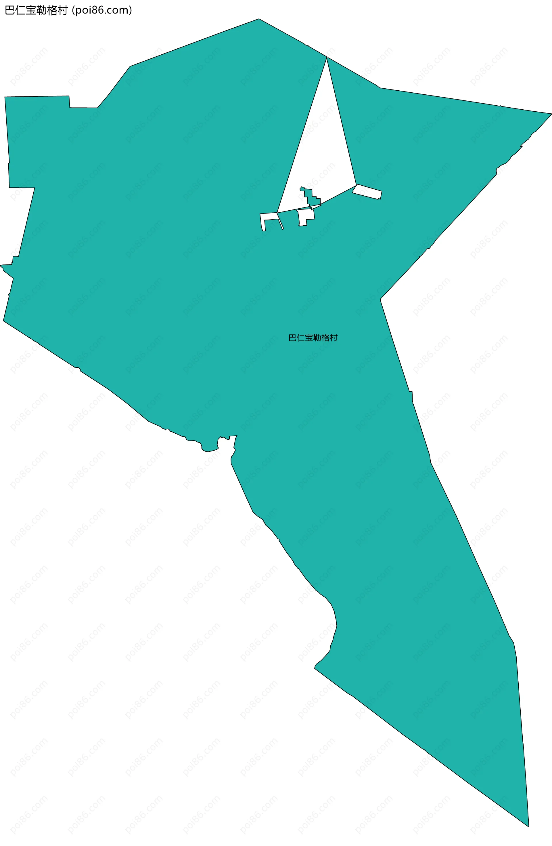 巴仁宝勒格村边界地图