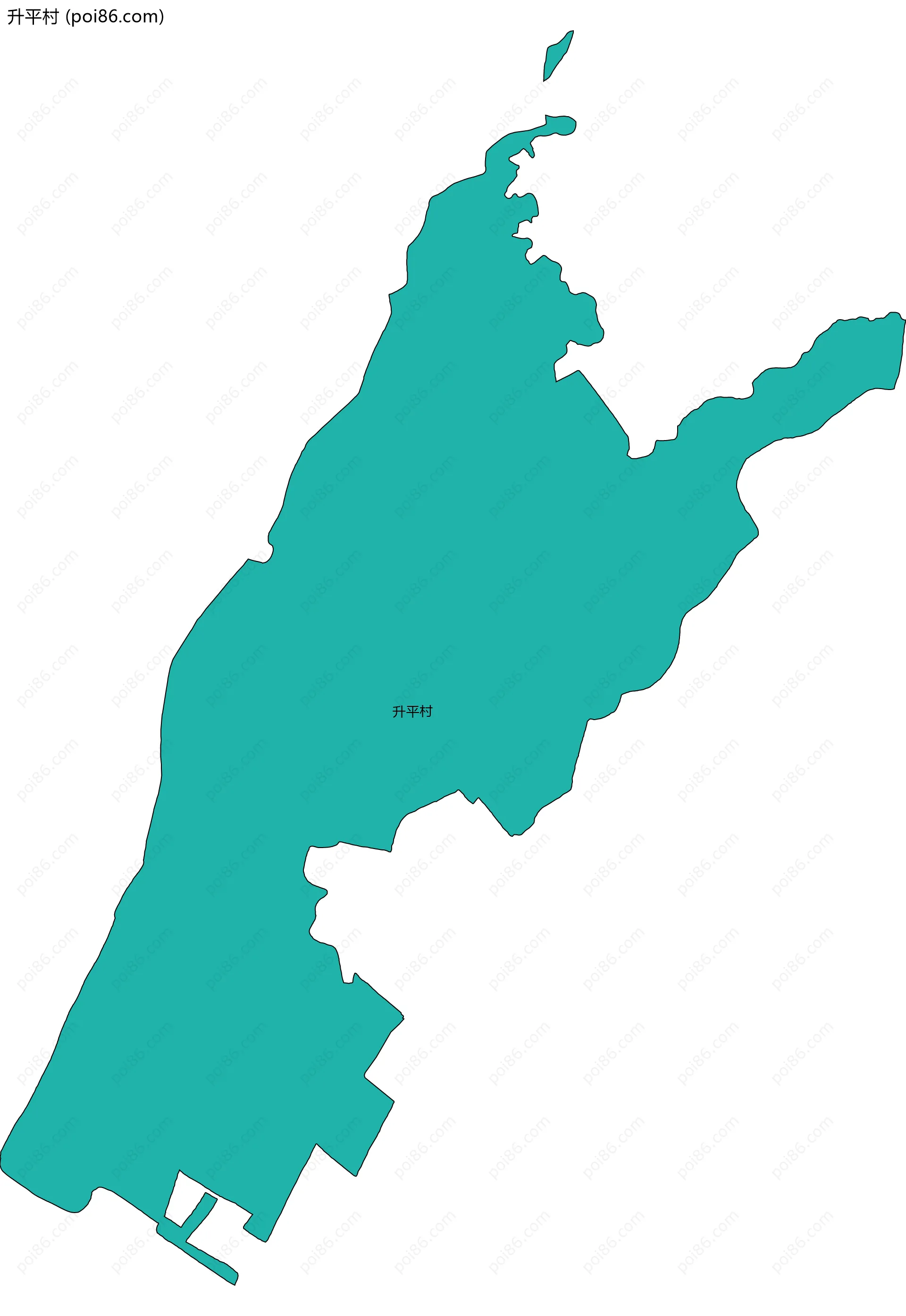 升平村边界地图