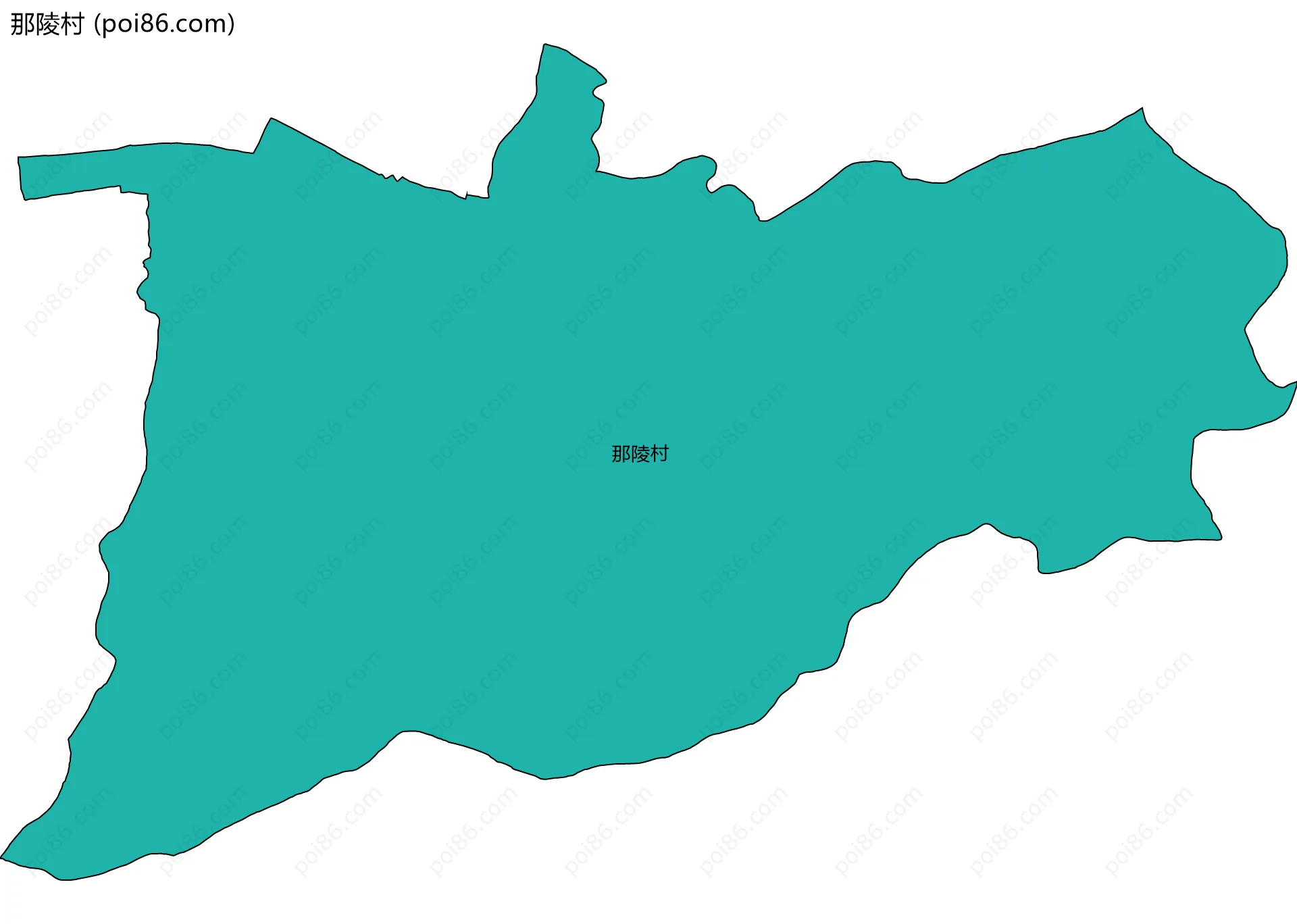 那陵村边界地图