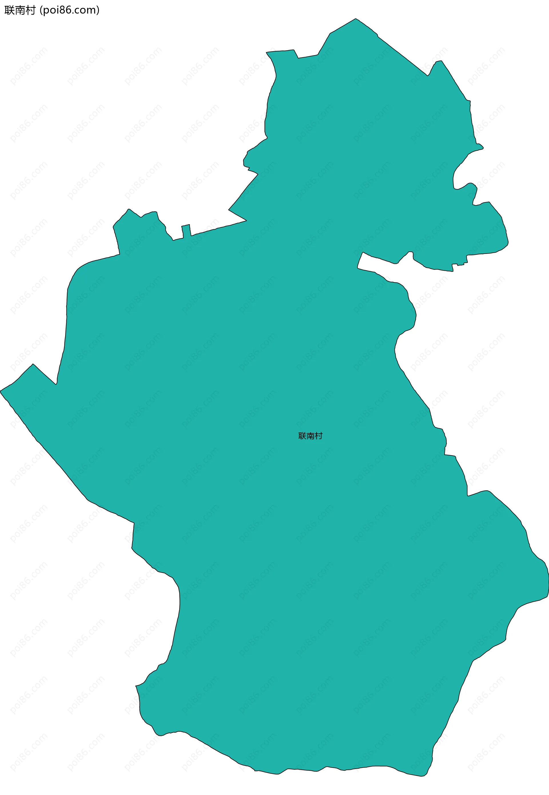 联南村边界地图