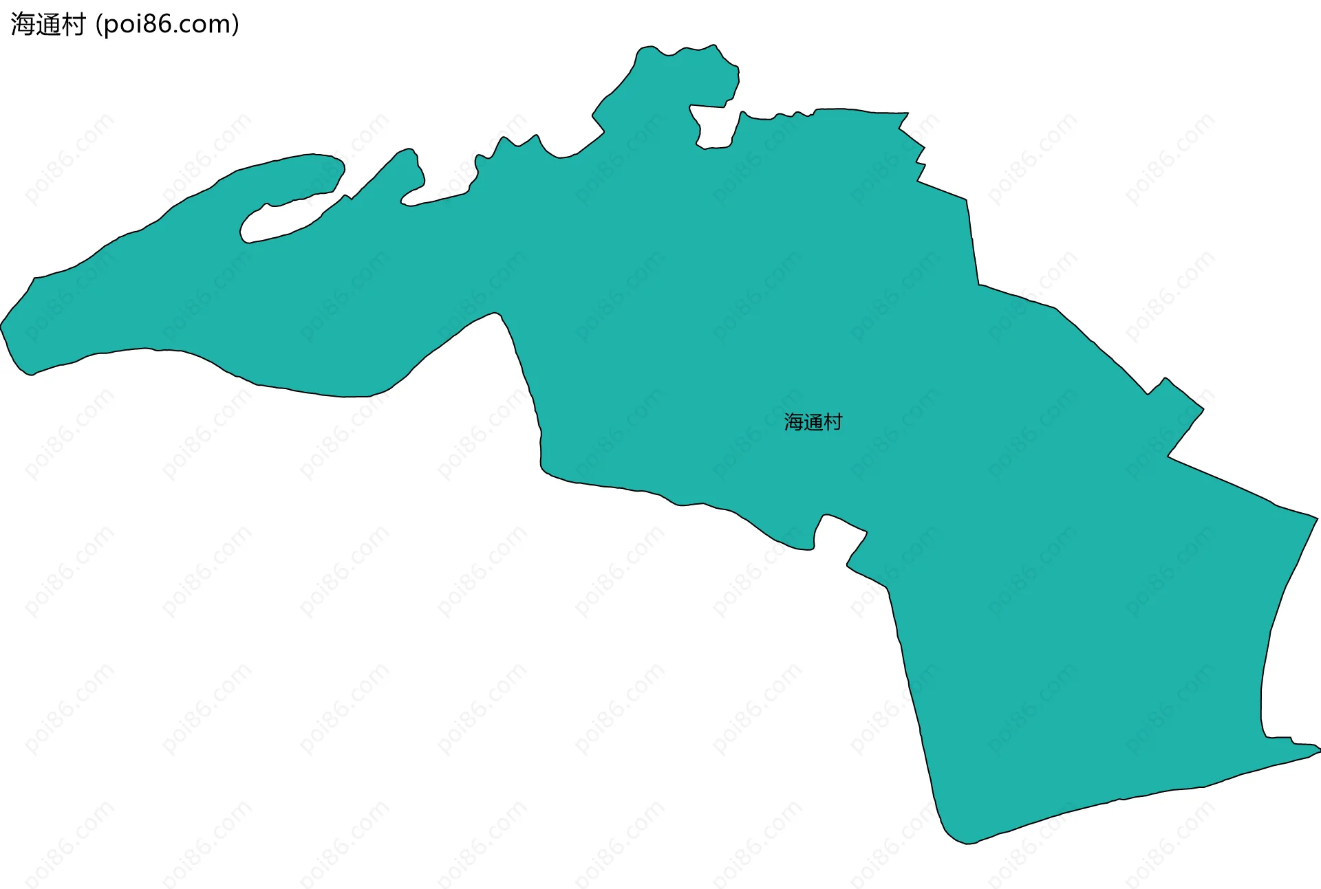 海通村边界地图