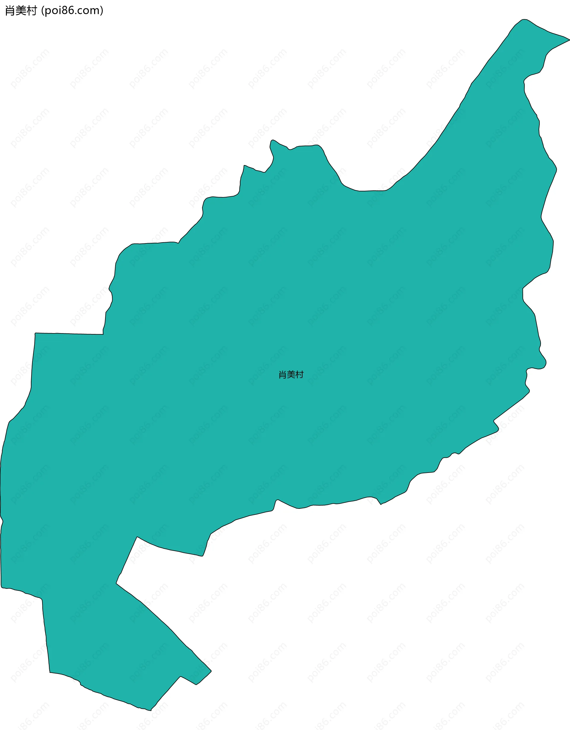 肖美村边界地图