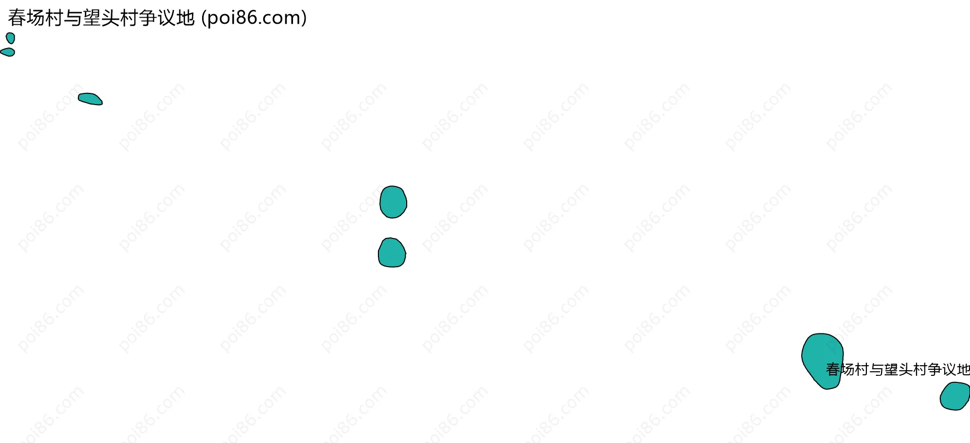 春场村与望头村争议地边界地图