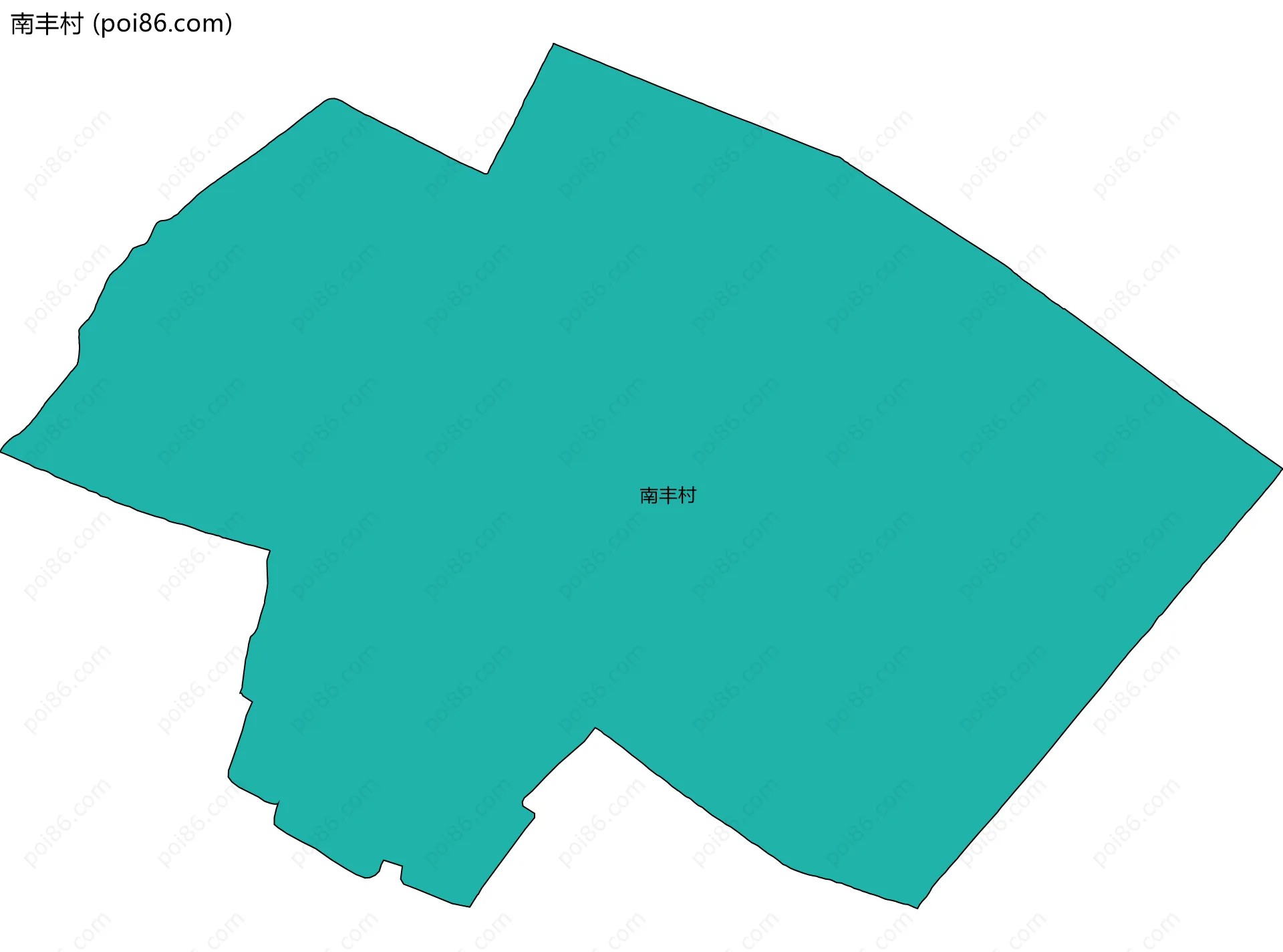 南丰村边界地图