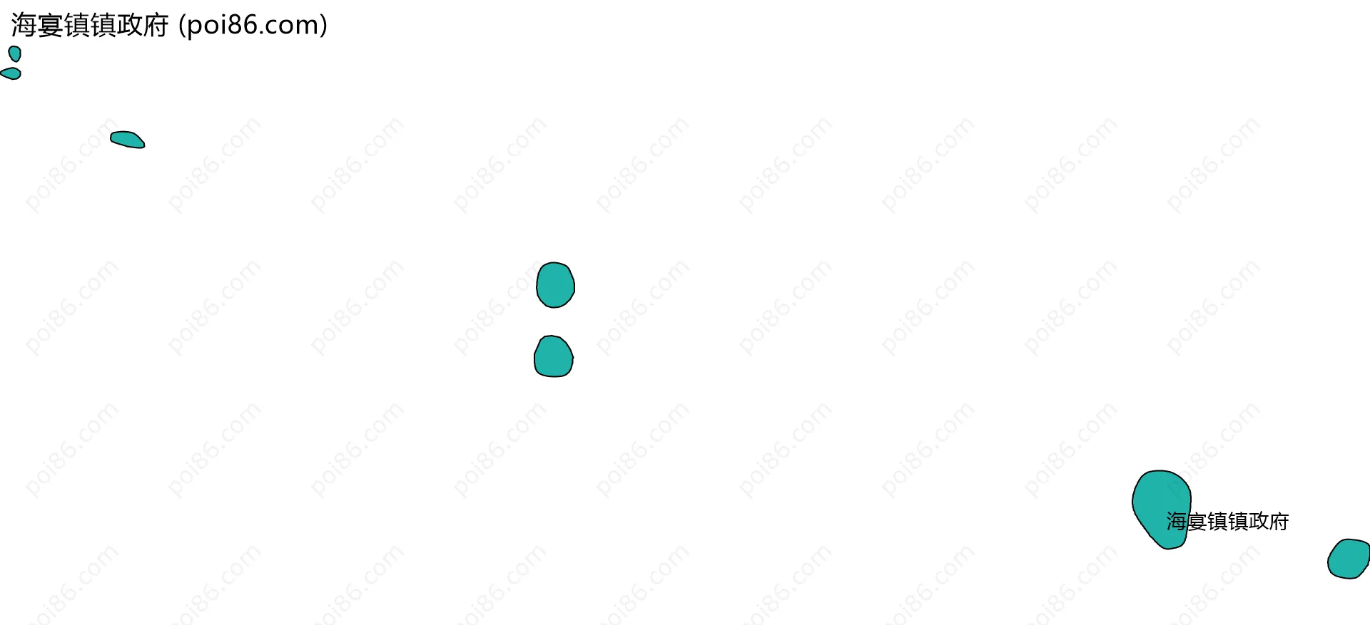 海宴镇镇政府边界地图