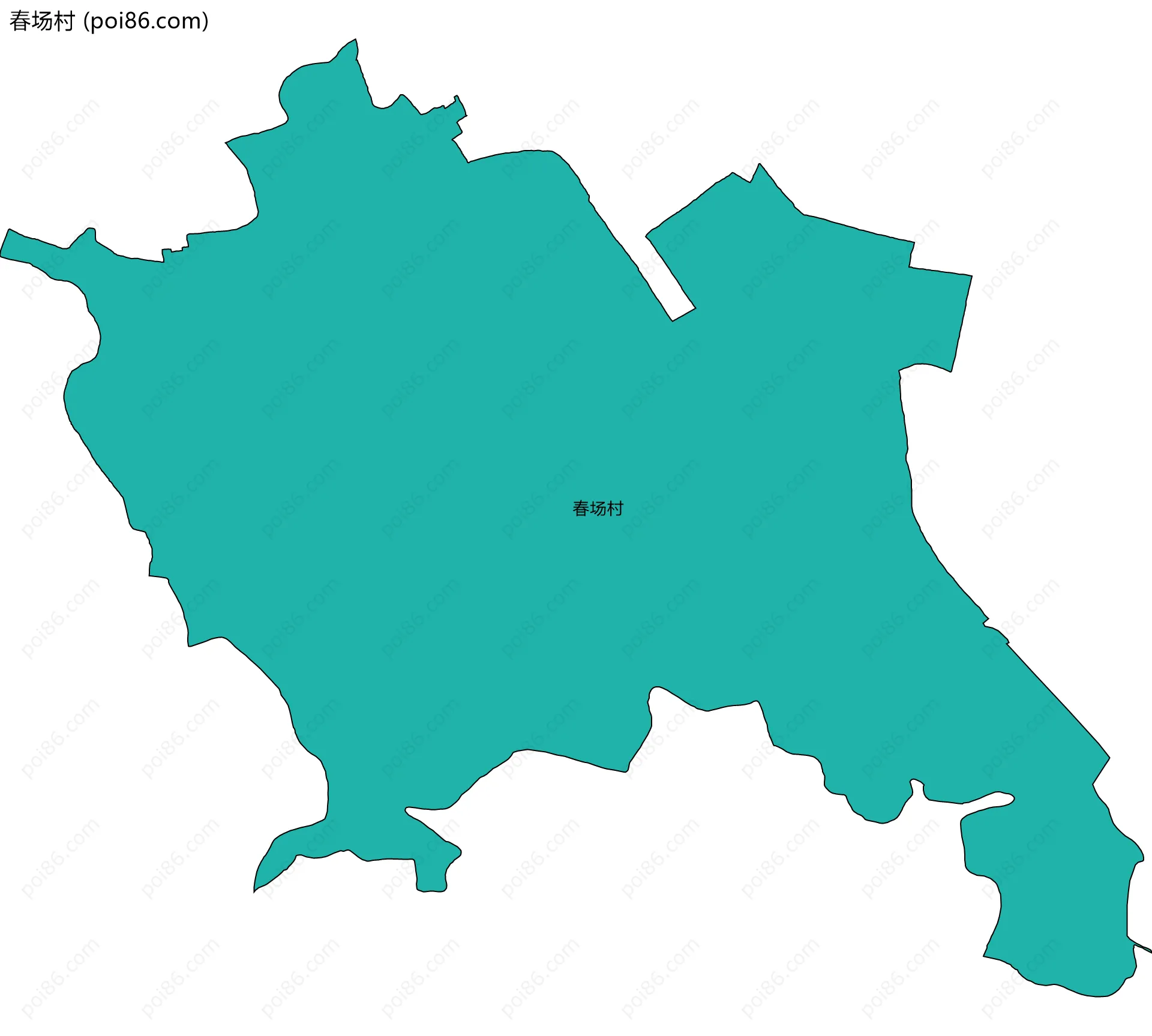 春场村边界地图