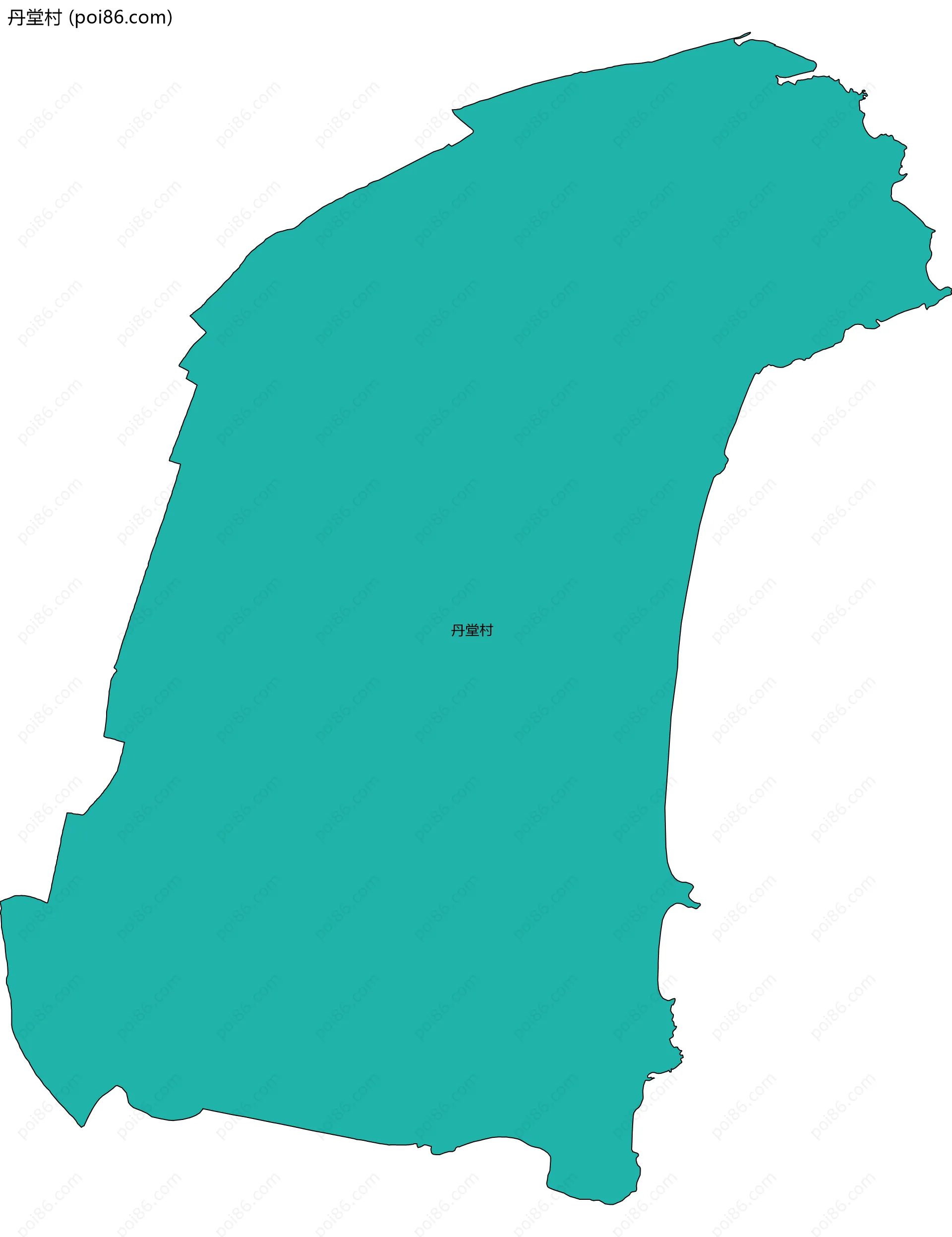 丹堂村边界地图