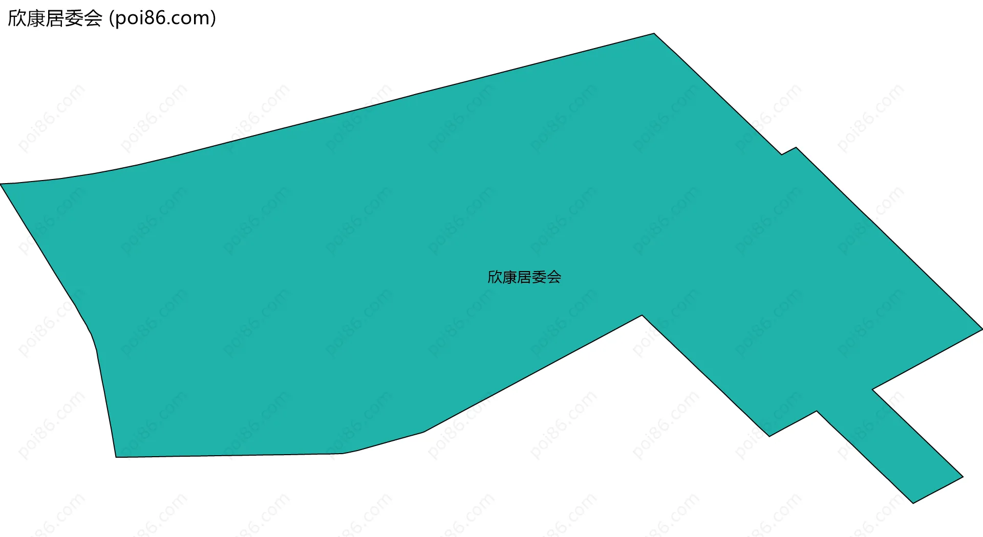 欣康居委会边界地图