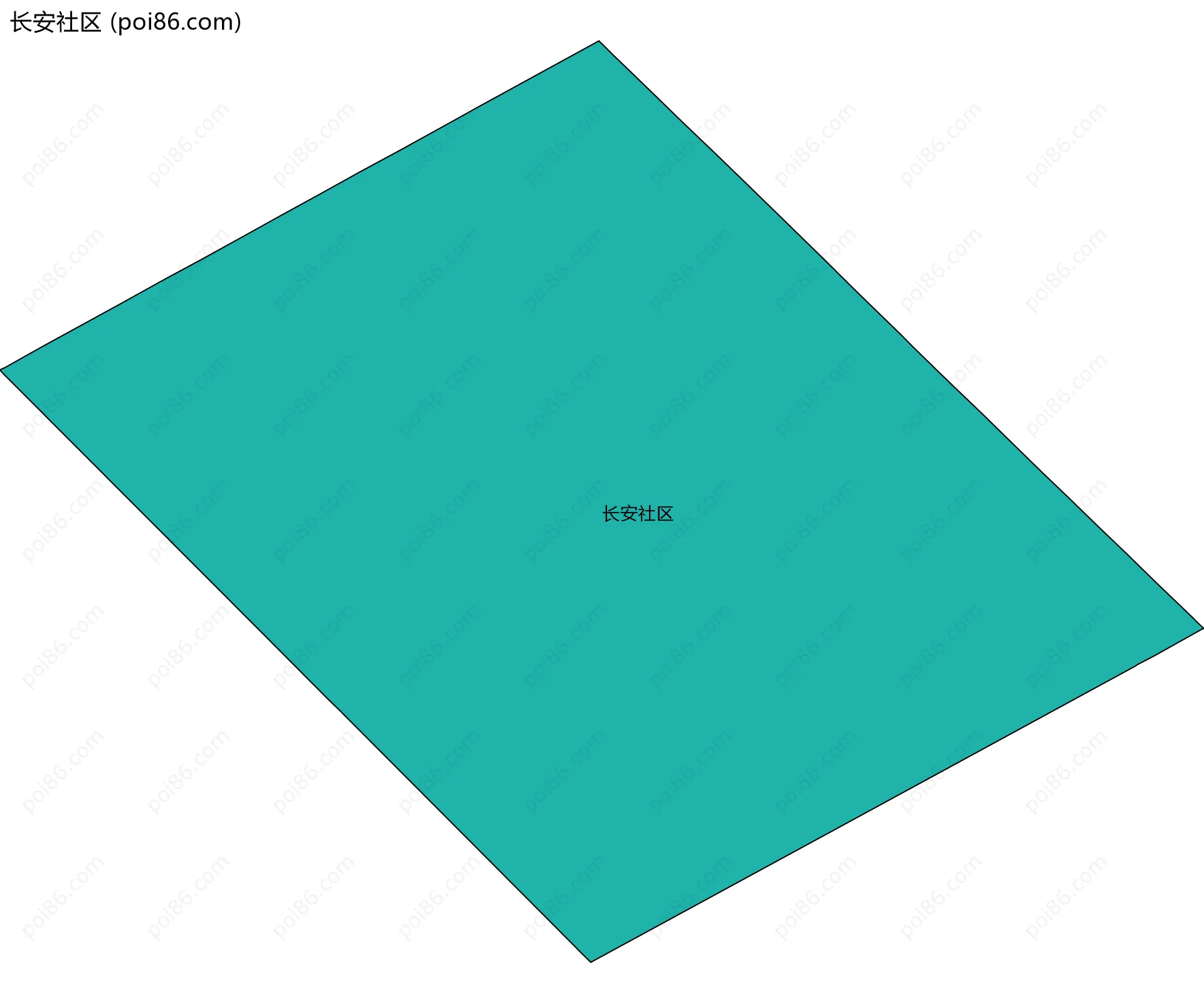 长安社区边界地图