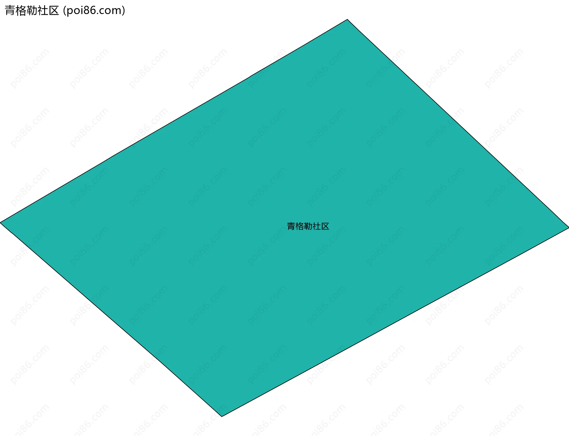 青格勒社区边界地图