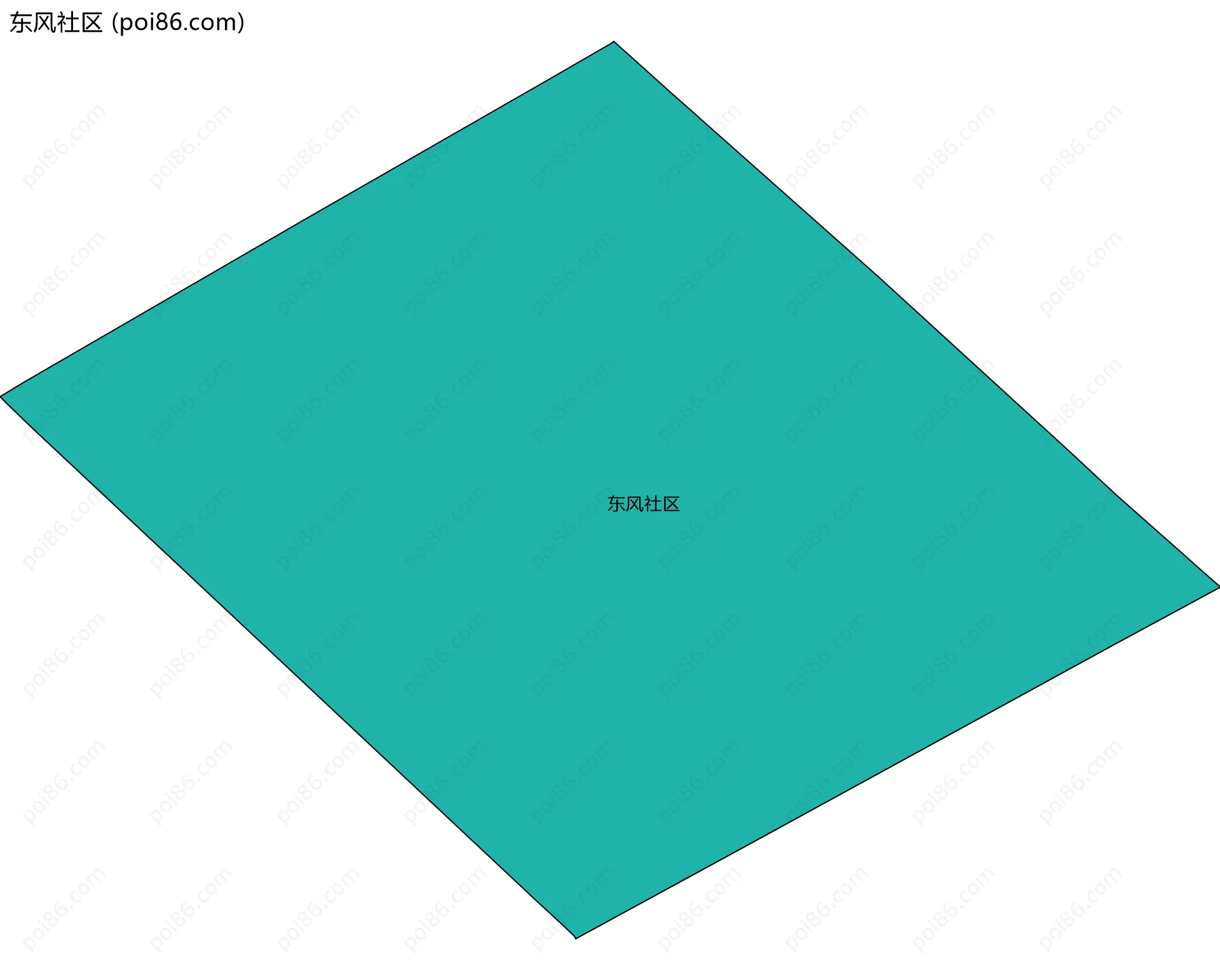 东风社区边界地图