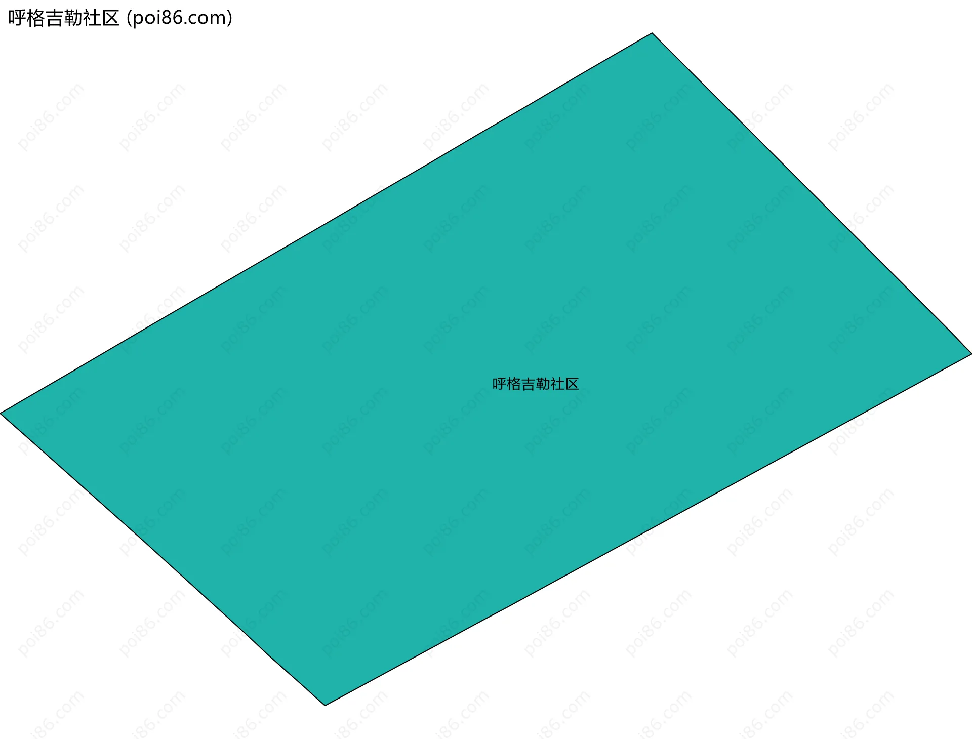 呼格吉勒社区边界地图