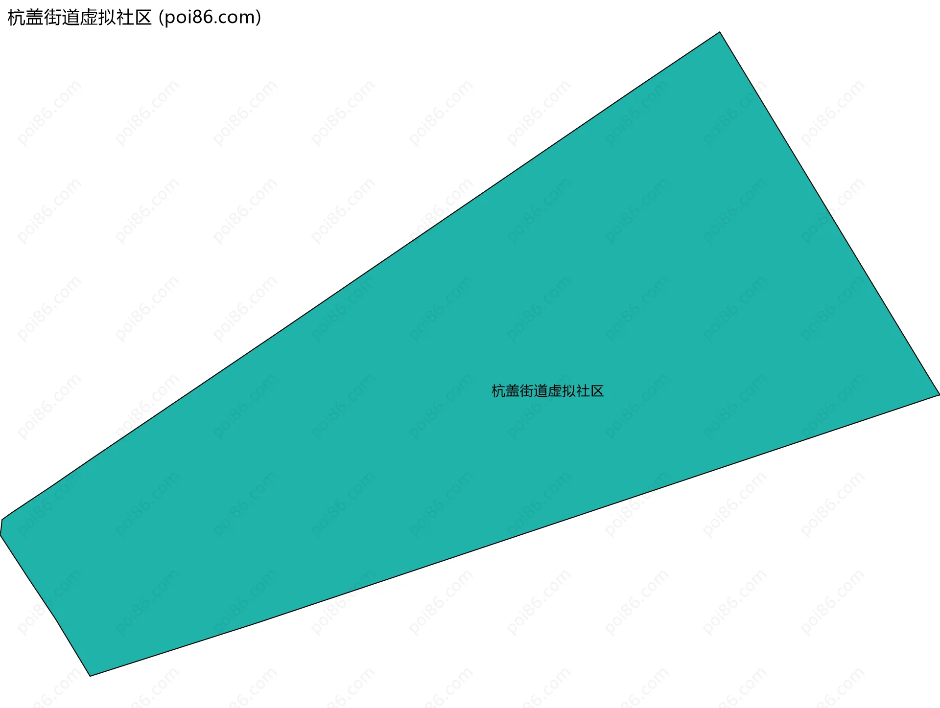 杭盖街道虚拟社区边界地图