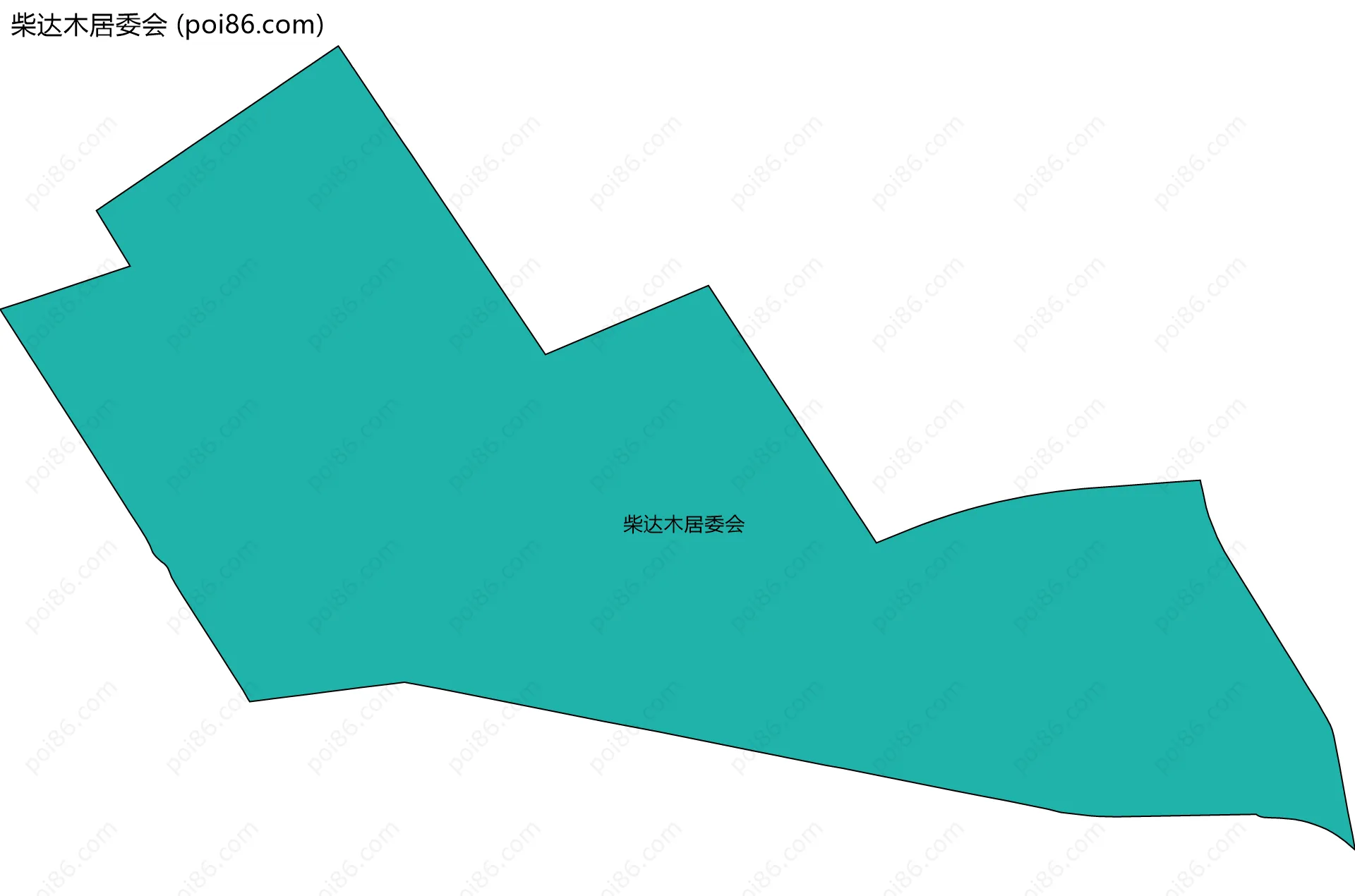 柴达木居委会边界地图