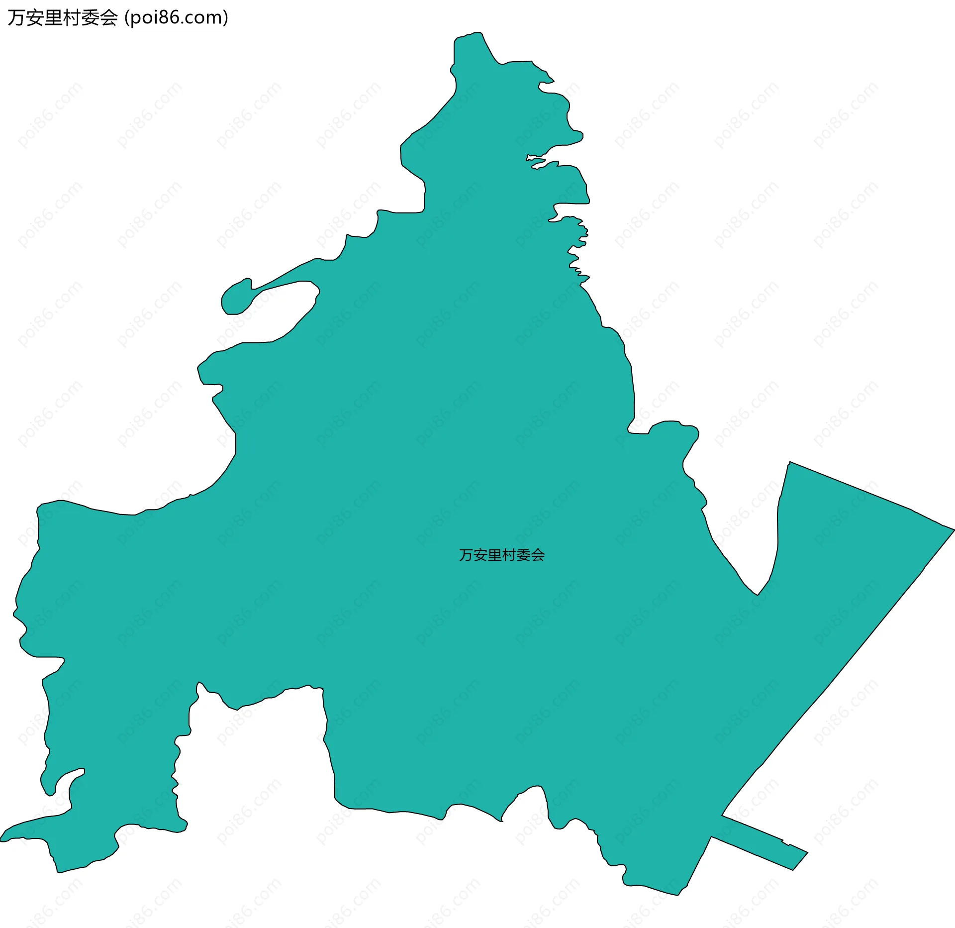万安里村委会边界地图