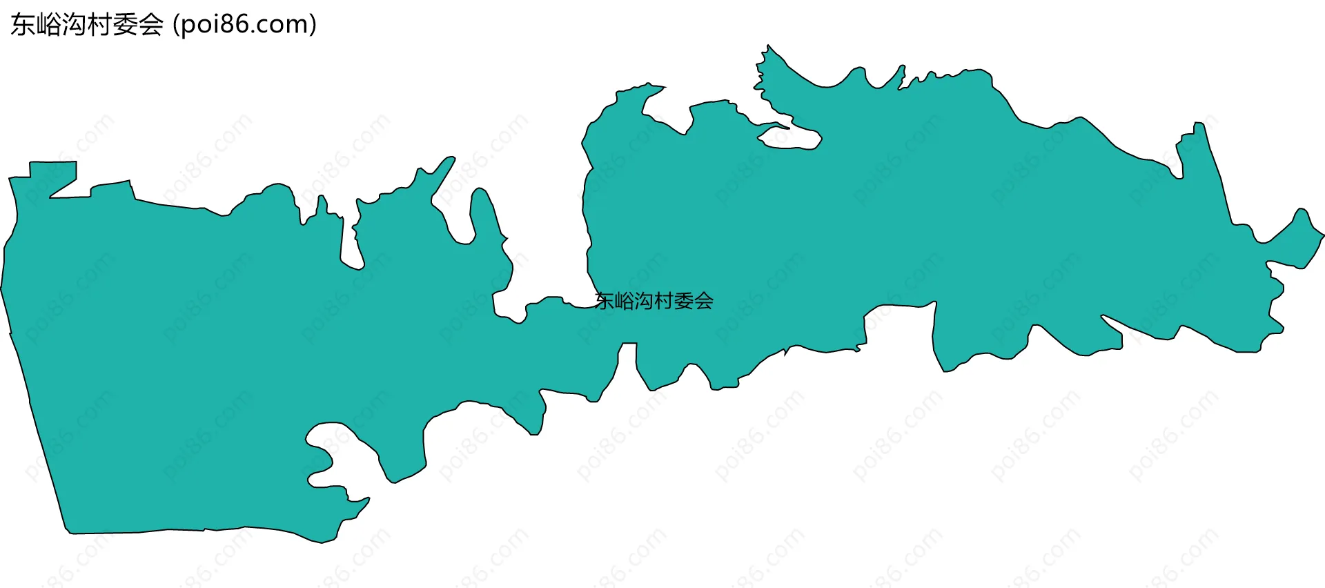 东峪沟村委会边界地图