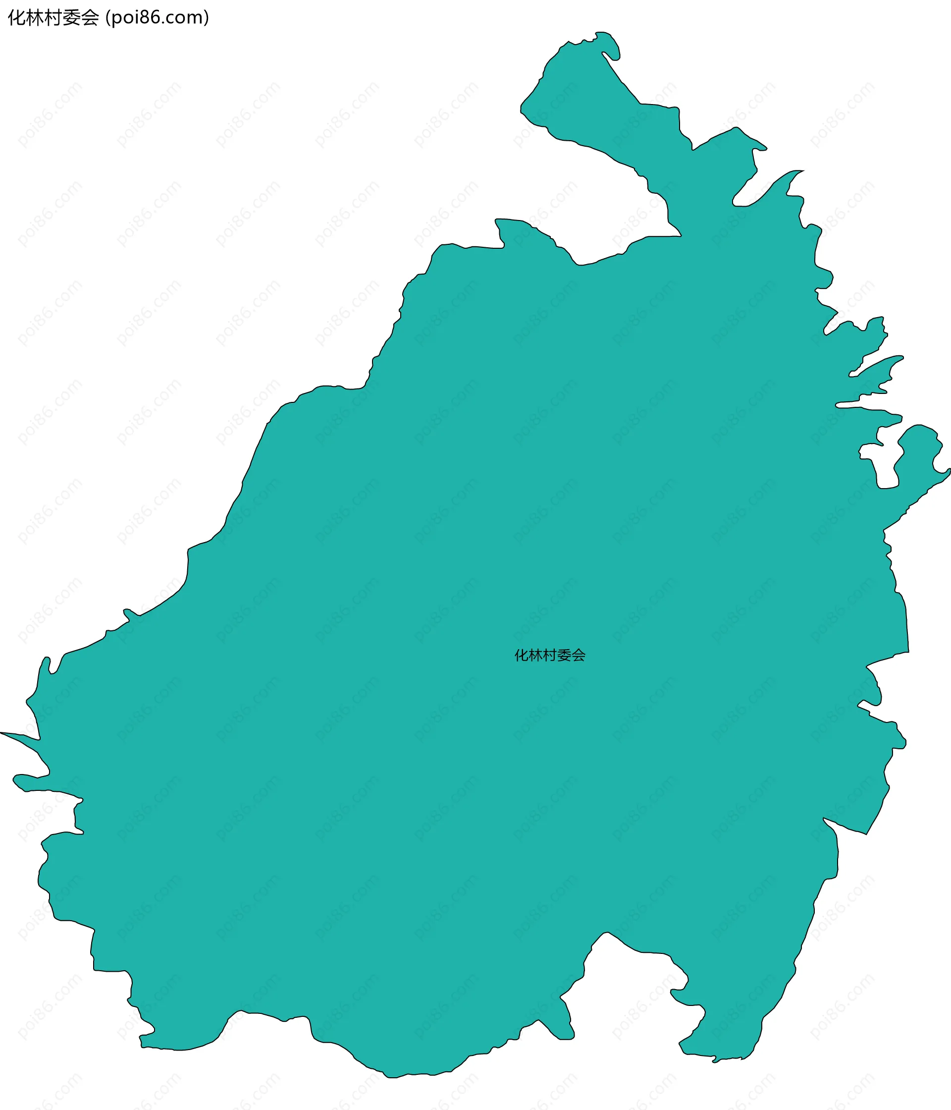 化林村委会边界地图